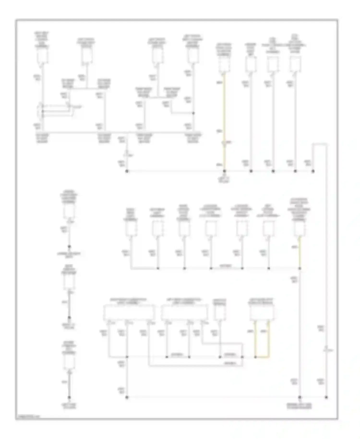 Camry Toyota XV50 (2011-2014): Ground distribution circuit, except hybrid (5 of 5)