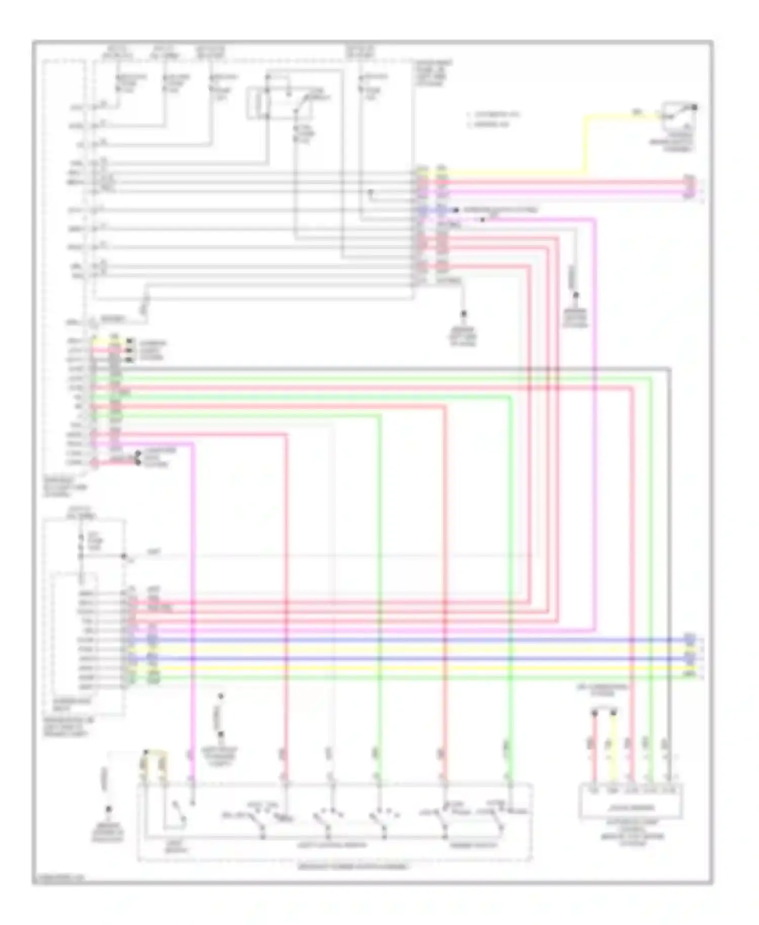 Camry Toyota XV50 (2011-2014): Headlamps circuit, except hybrid (1 of 2)