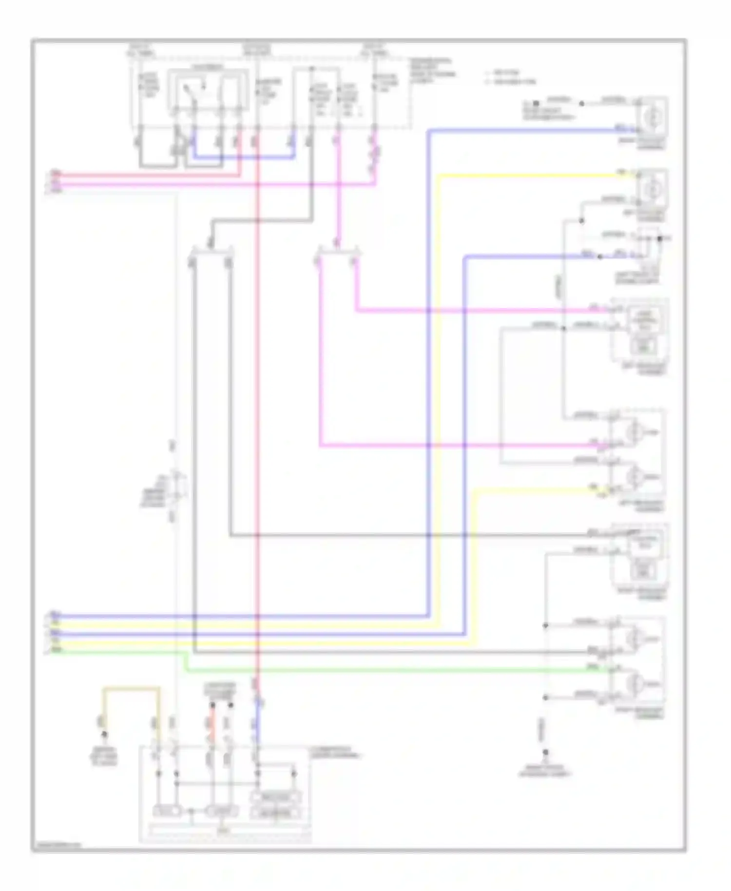 Camry Toyota XV50 (2011-2014): Headlamps circuit, hybrid (2 of 2)