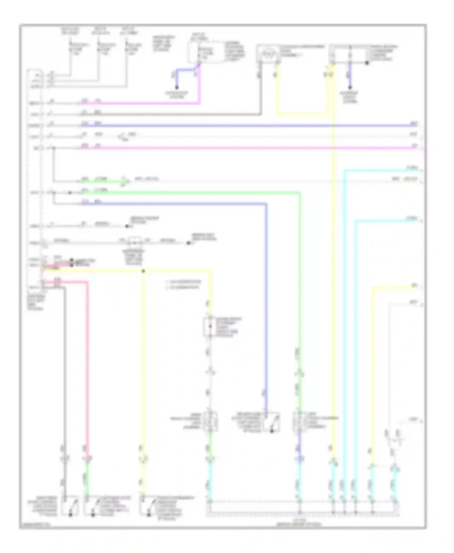 Camry Toyota XV50 (2011-2014): Courtesy lamps circuit, except hybrid (1 of 2)