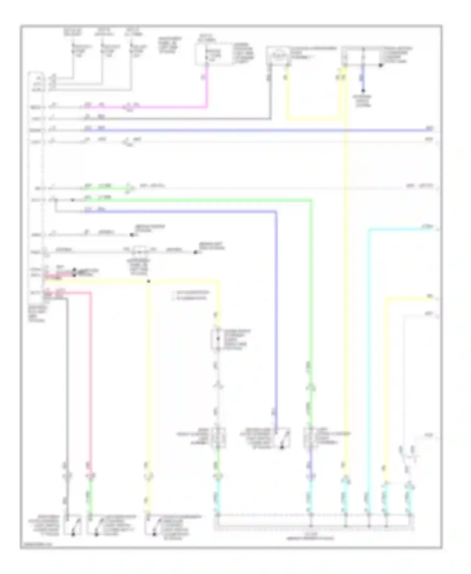 Camry Toyota XV50 (2011-2014): Courtesy lamps circuit, hybrid (1 of 2)