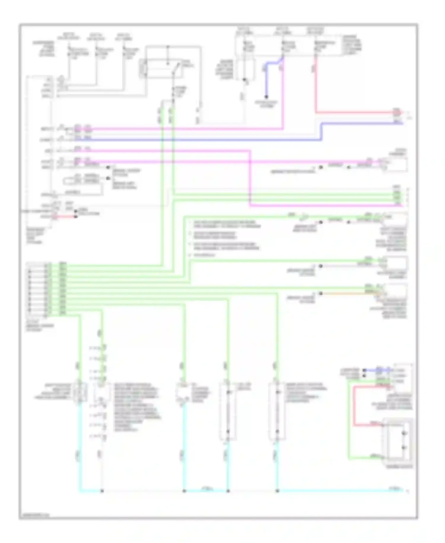 Camry Toyota XV50 (2011-2014): Instrument illumination circuit, except hybrid (1 of 2)