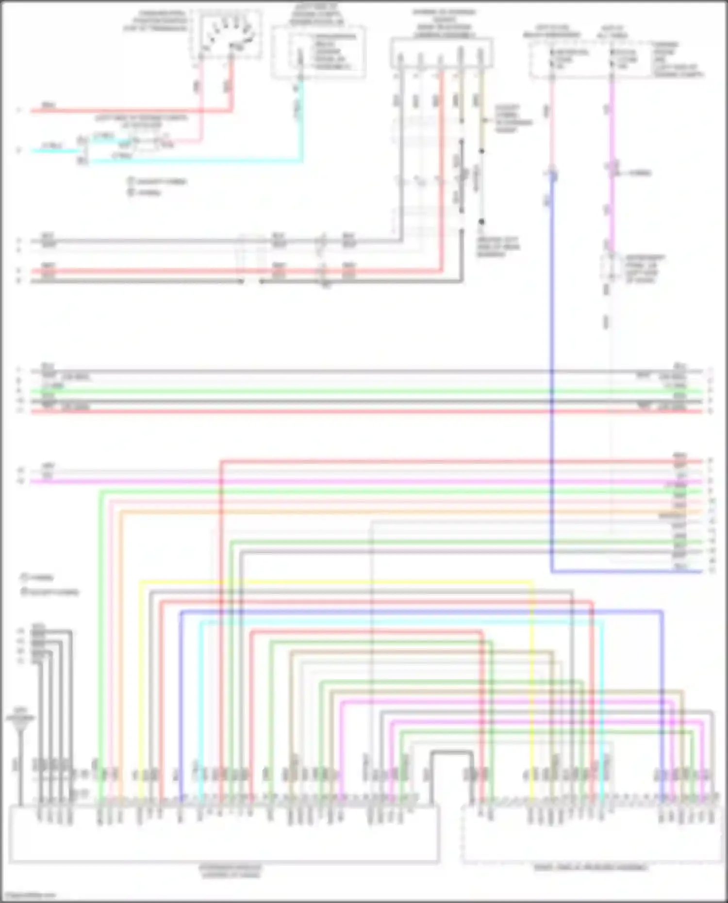 Camry Toyota XV50 (2011-2014): Navigation circuit, 10-speaker w/o multi-media module (2 of 4)