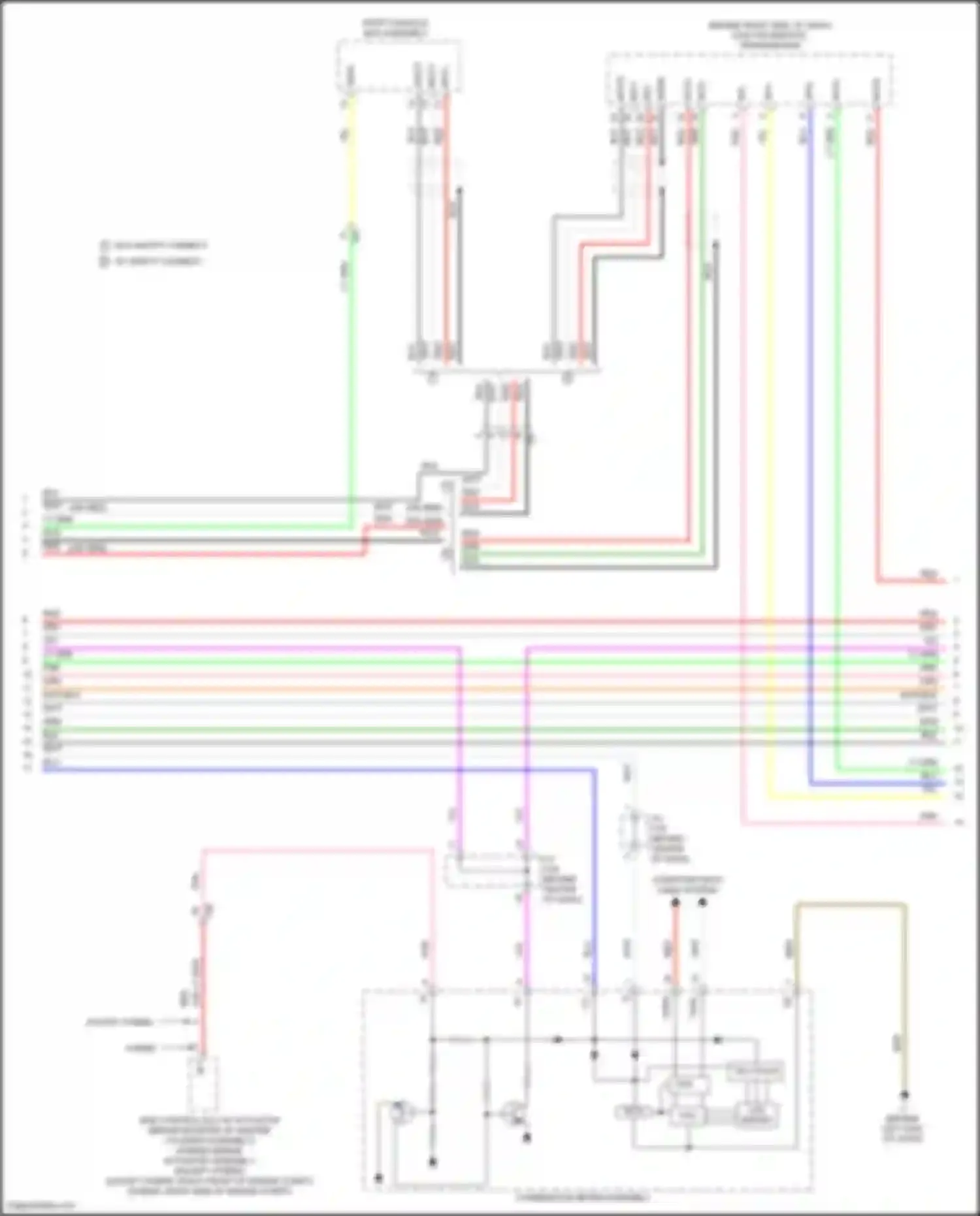 Camry Toyota XV50 (2011-2014): Navigation circuit, 10-speaker w/o multi-media module (3 of 4)