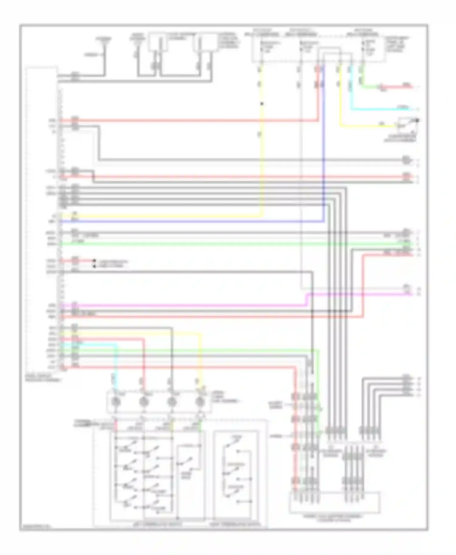Camry Toyota XV50 (2011-2014): Navigation circuit, 10-speaker without multi-media module (1 of 4)