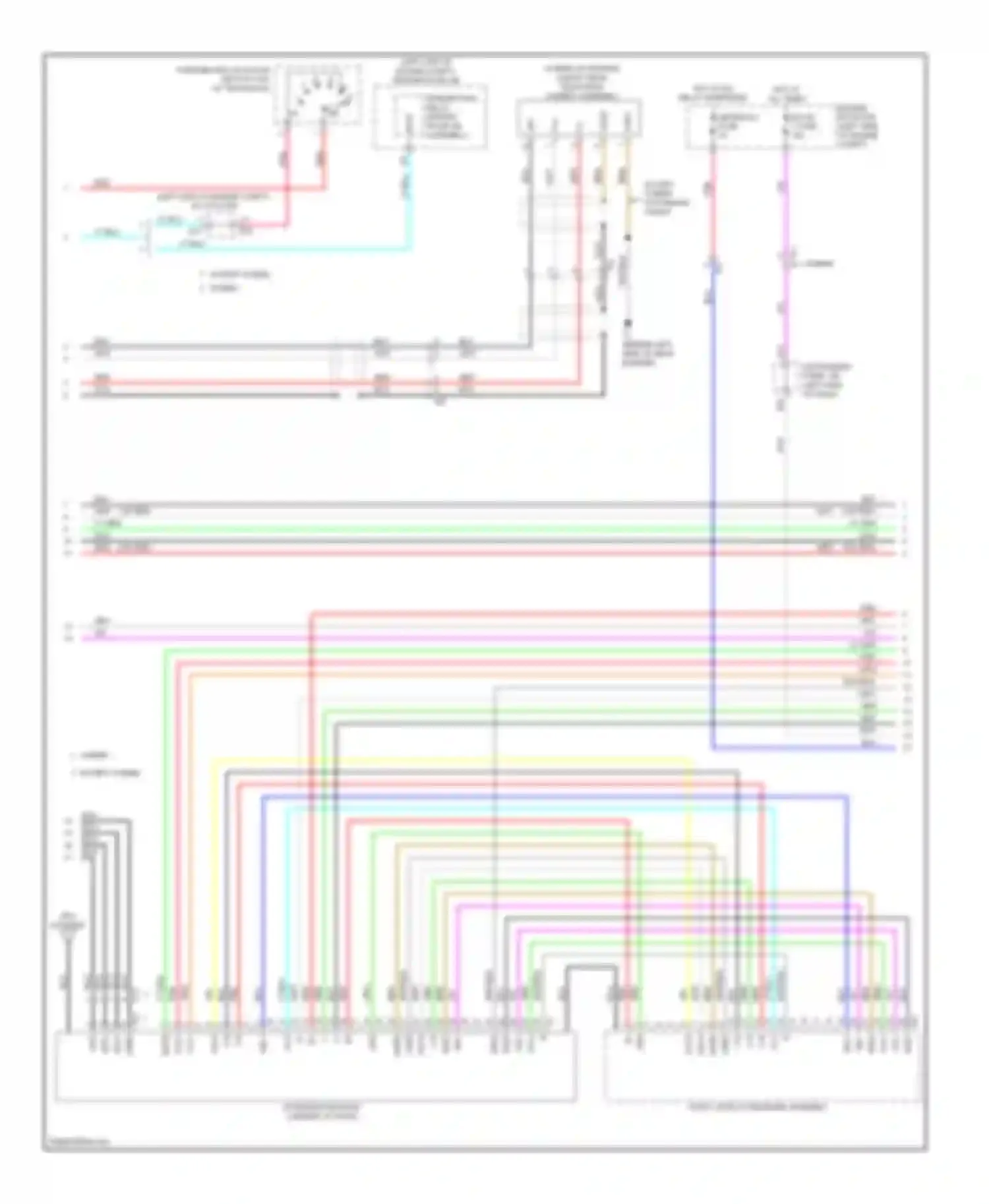 Camry Toyota XV50 (2011-2014): Navigation circuit, 10-speaker without multi-media module (2 of 4)