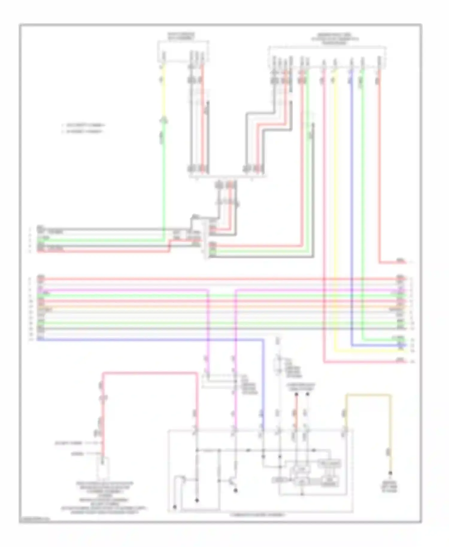 Camry Toyota XV50 (2011-2014): Navigation circuit, 10-speaker without multi-media module (3 of 4)