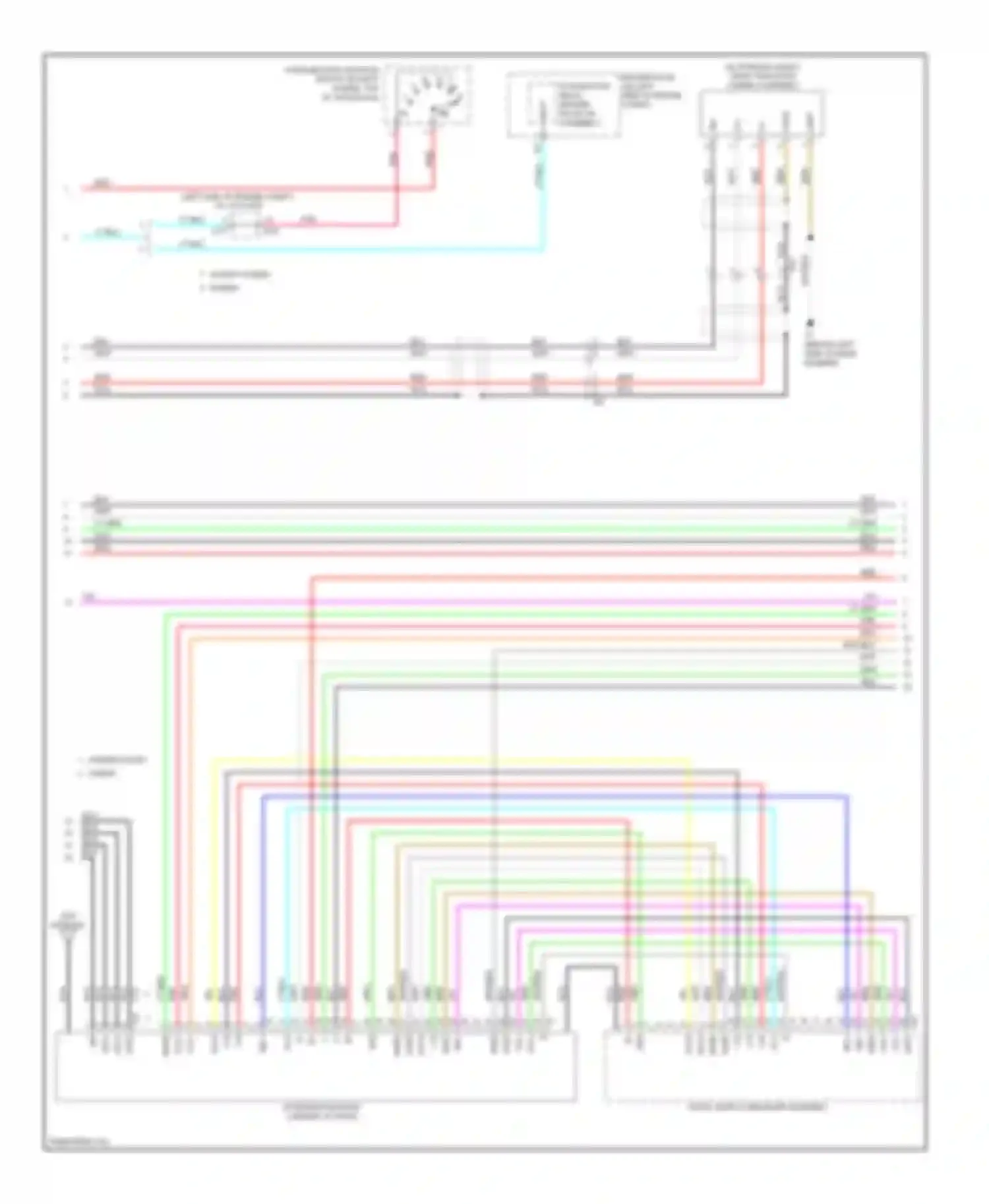 Camry Toyota XV50 (2011-2014): Navigation circuit, 6-speaker (2 of 4)