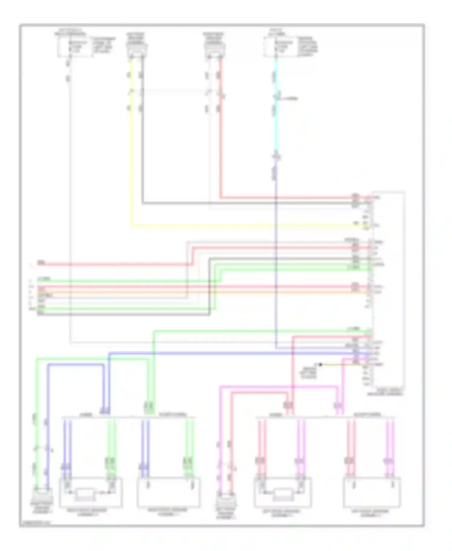 Camry Toyota XV50 (2011-2014): Navigation circuit, 6-speaker (4 of 4)