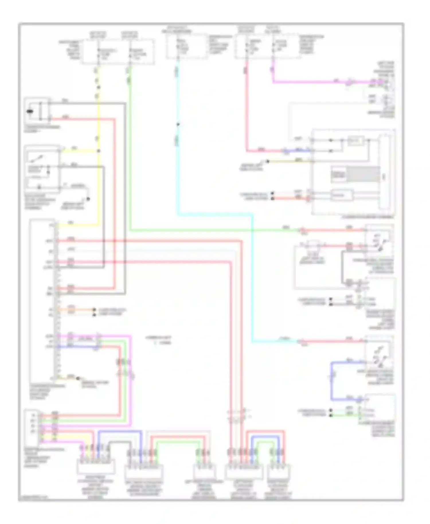 Camry Toyota XV50 (2011-2014): Parking assistant circuit