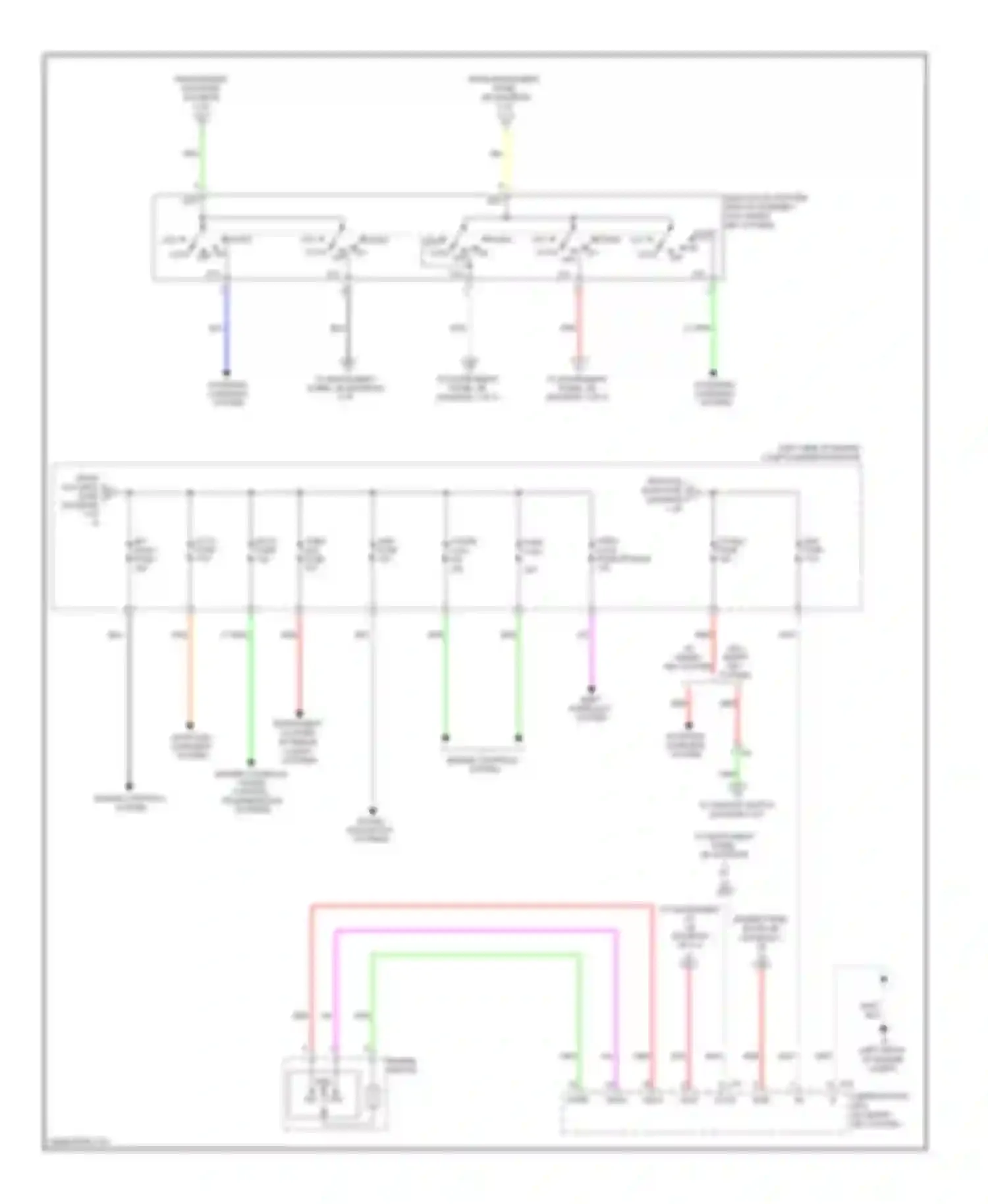 Camry Toyota XV50 (2011-2014): Power distribution circuit, except hybrid (2 of 4)