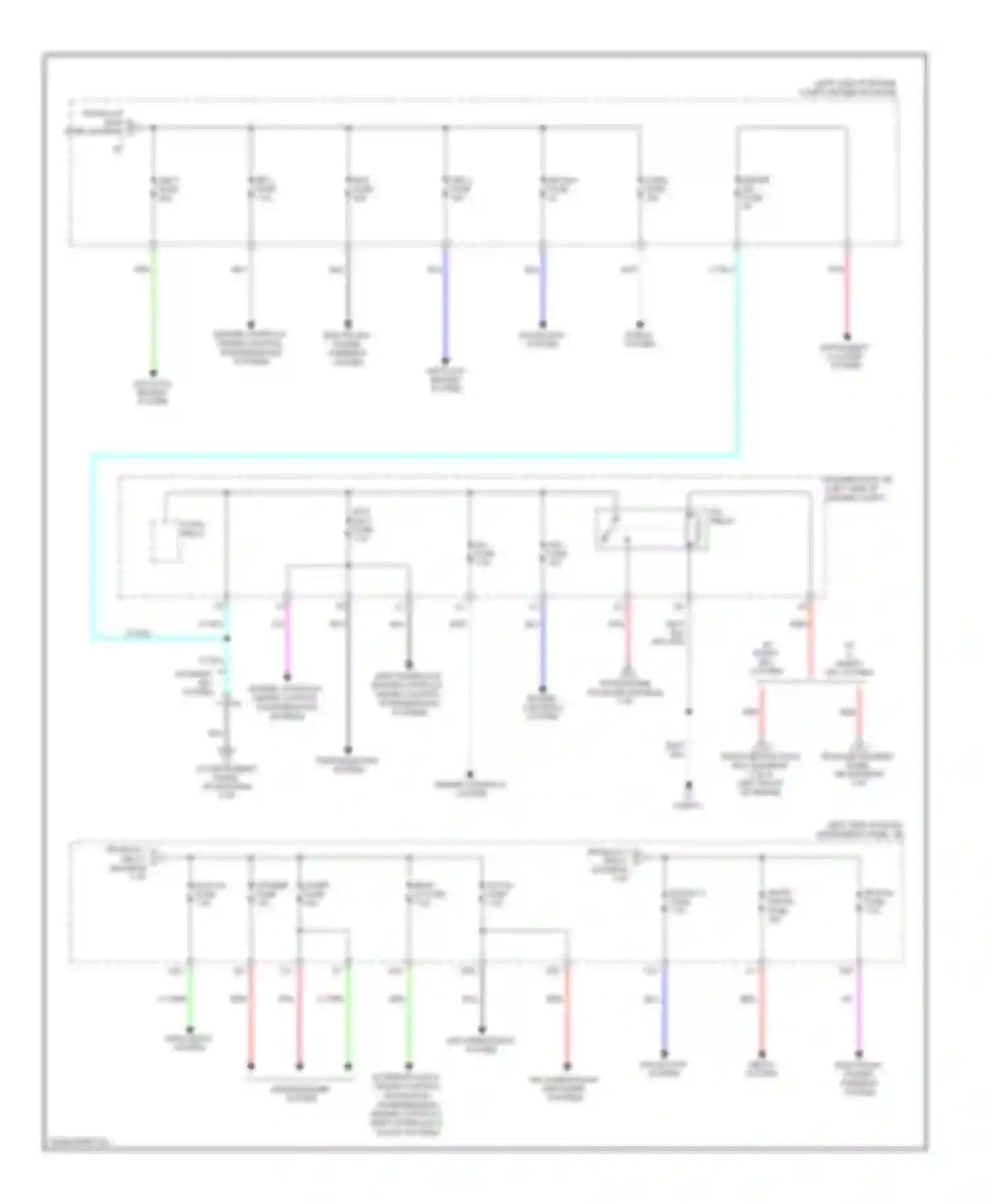 Camry Toyota XV50 (2011-2014): Power distribution circuit, except hybrid (4 of 4)