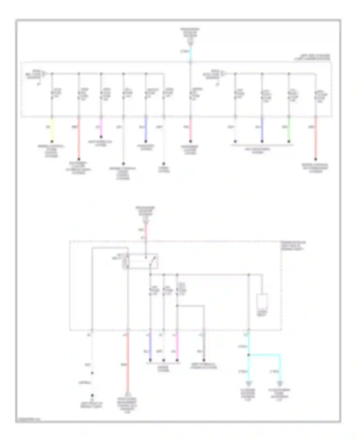 Camry Toyota XV50 (2011-2014): Power distribution circuit, hybrid (2 of 5)