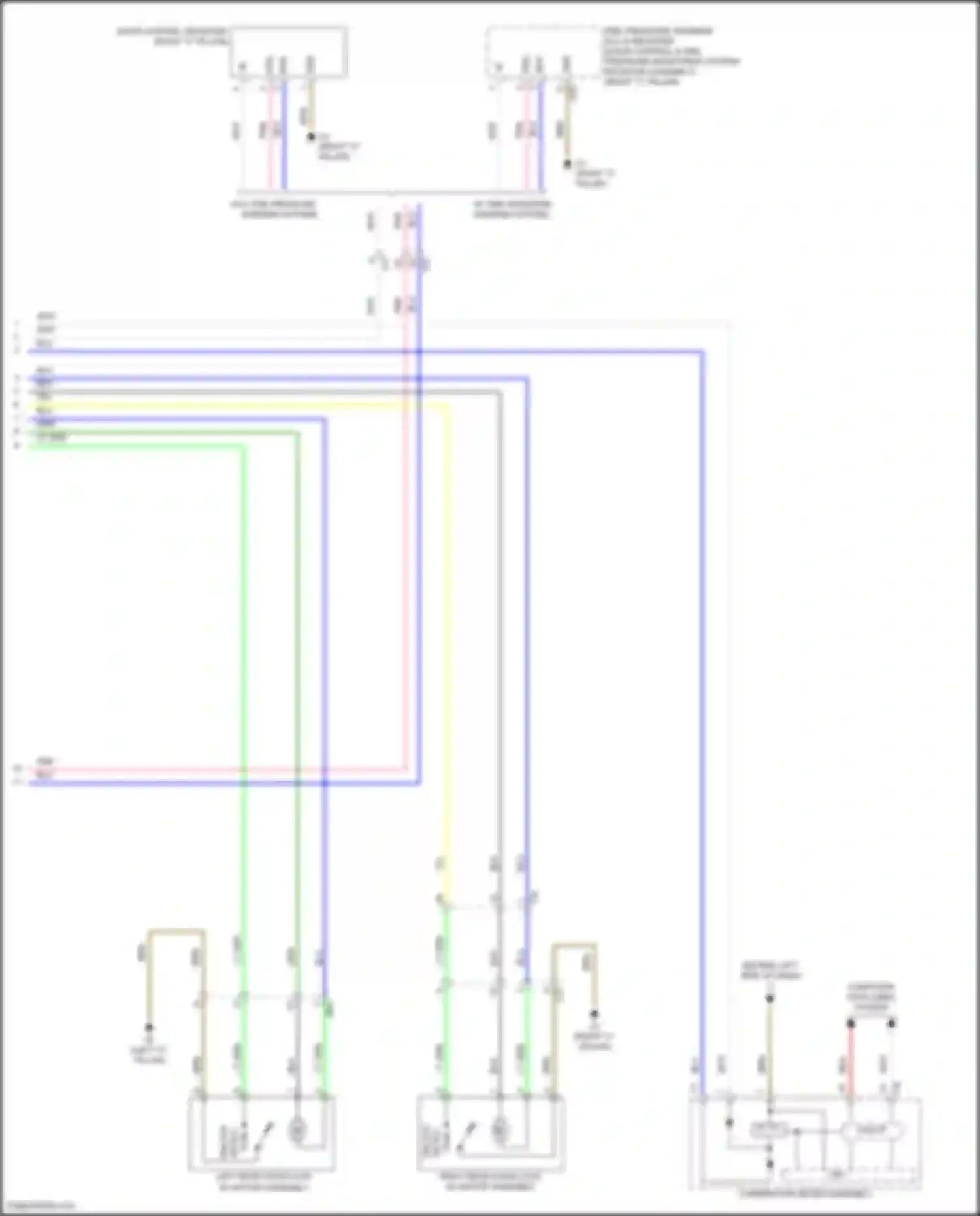 Camry Toyota XV50 (2011-2014): Power door locks circuit, except hybrid w/o smart key system (3 of 3)
