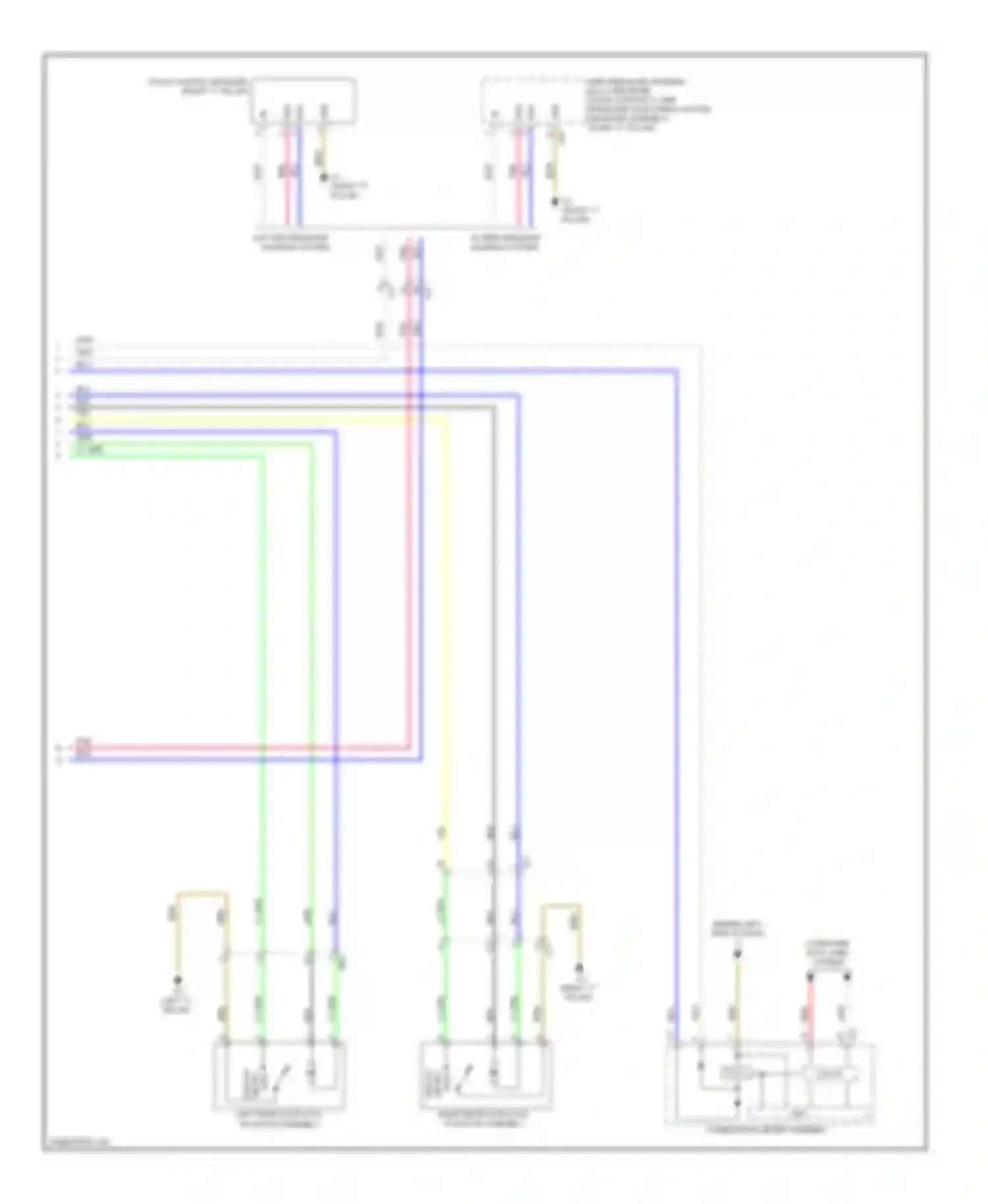 Camry Toyota XV50 (2011-2014): Power door locks circuit, except hybrid without smart key system (3 of 3)