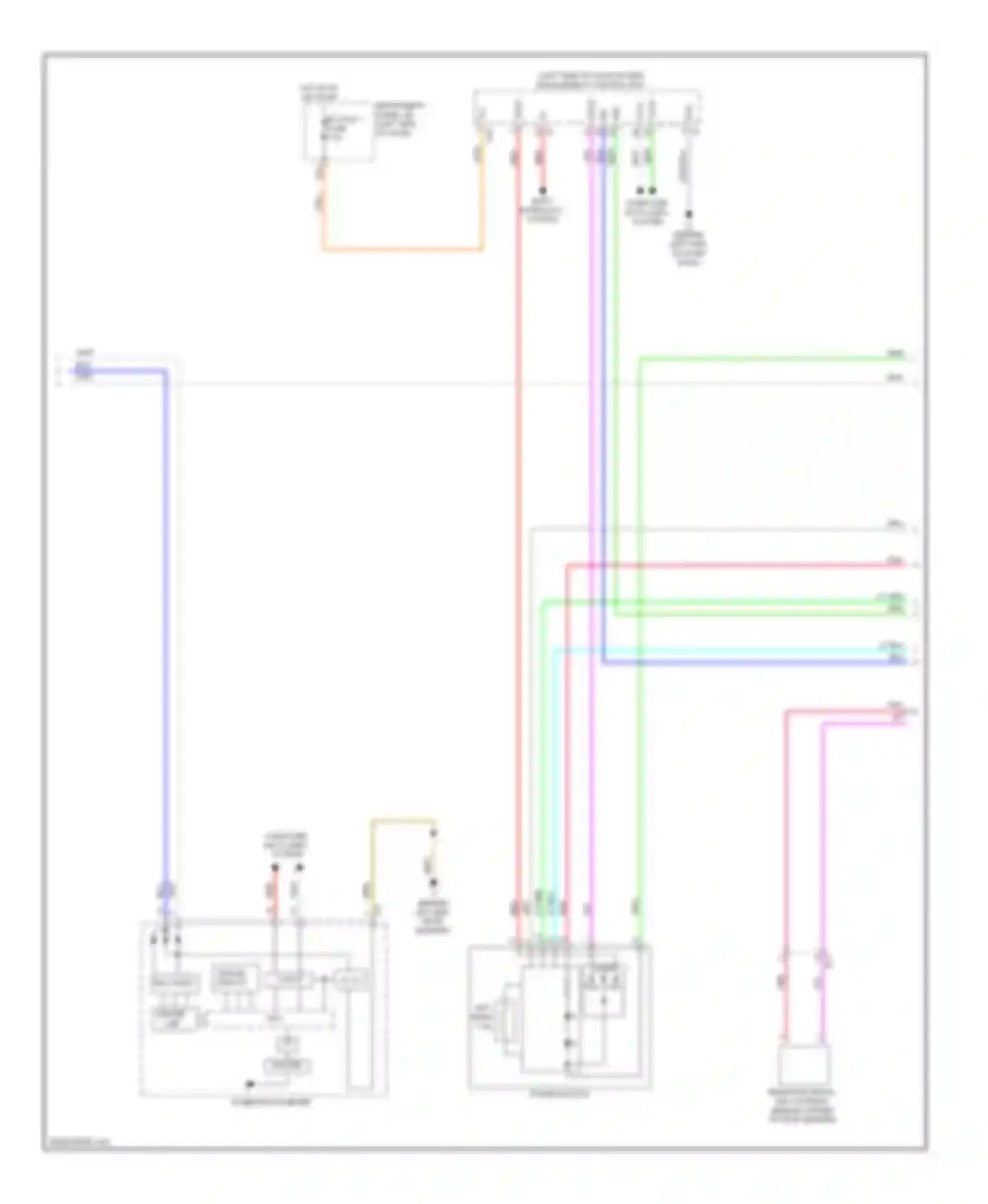 Camry Toyota XV50 (2011-2014): Power door locks circuit, hybrid (3 of 4)