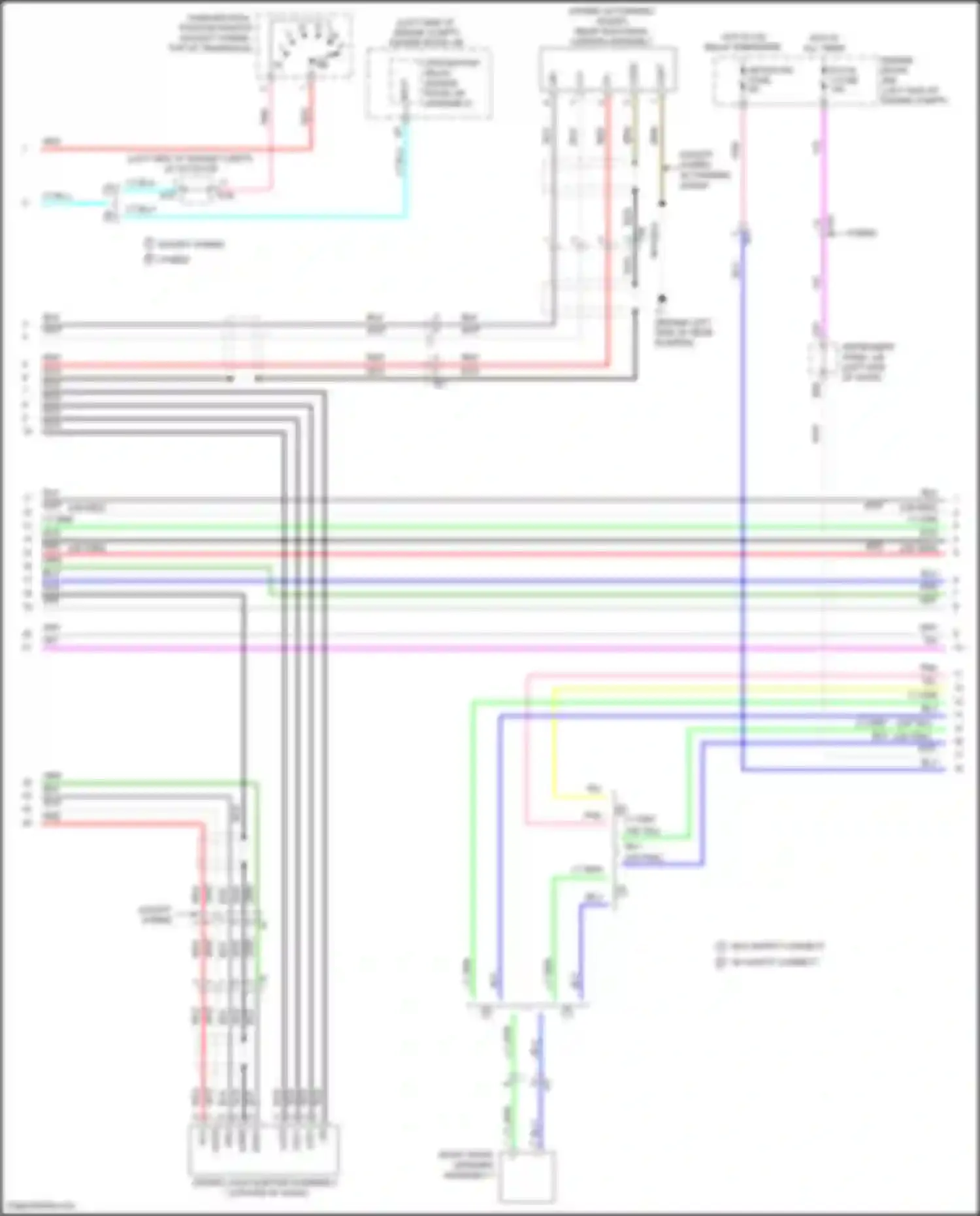 Camry Toyota XV50 (2011-2014): 10-speaker system circuit, w/ multi-media module (2 of 4)