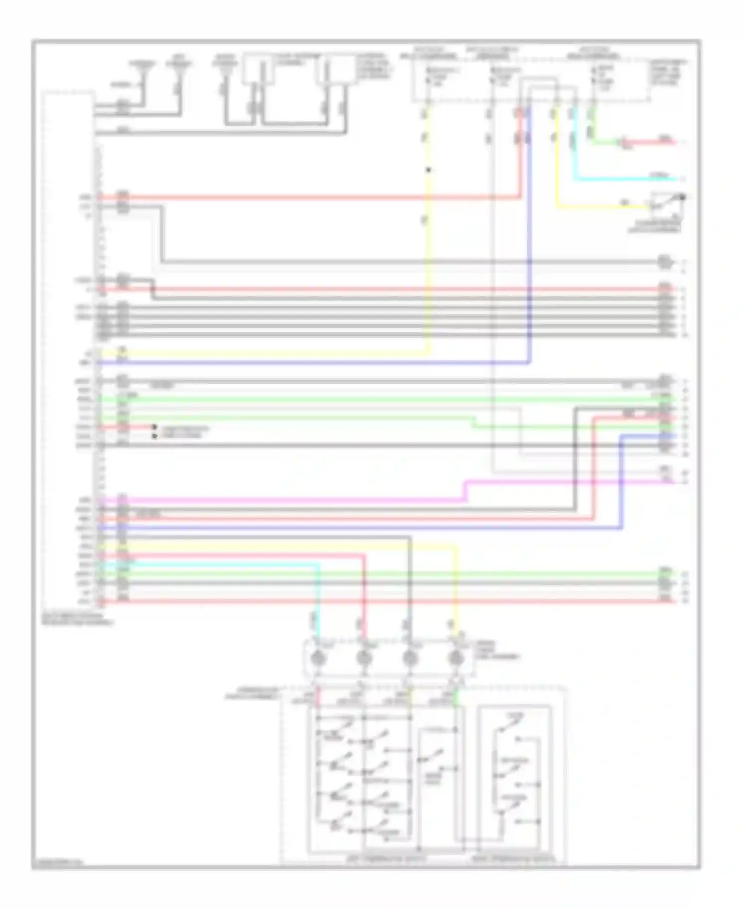 Camry Toyota XV50 (2011-2014): 10-speaker system circuit, with multi-media module (1 of 4)
