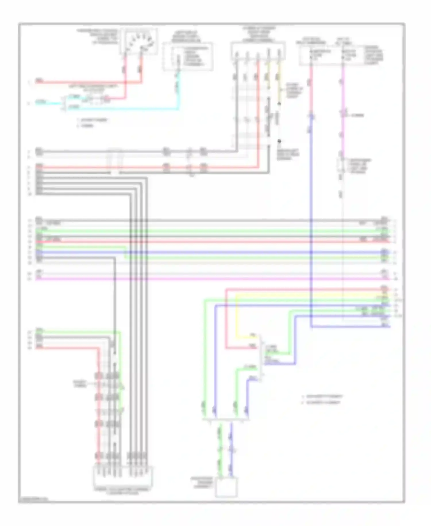 Camry Toyota XV50 (2011-2014): 10-speaker system circuit, with multi-media module (2 of 4)