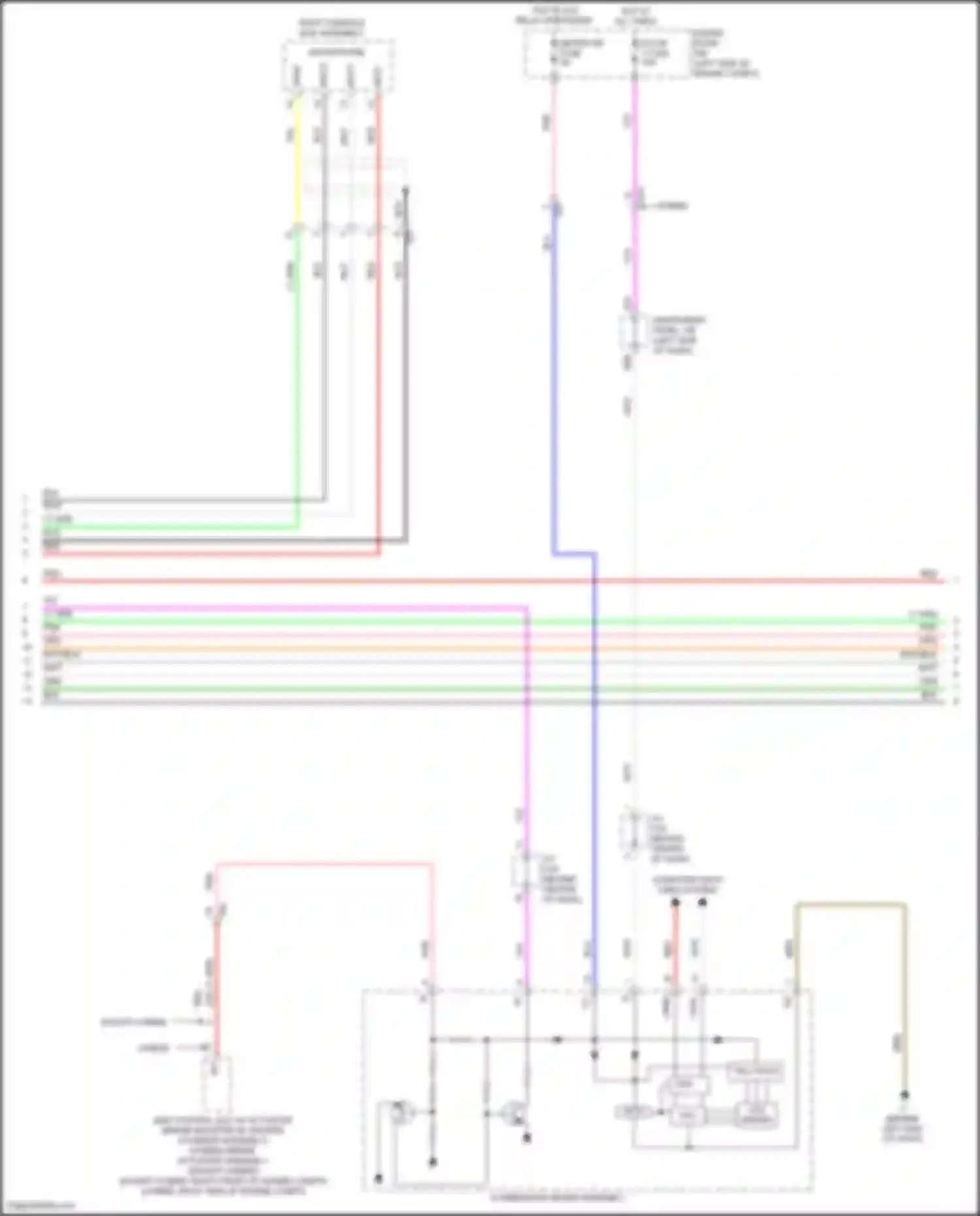 Camry Toyota XV50 (2011-2014): 6-speaker system circuit, w/ display (3 of 4)