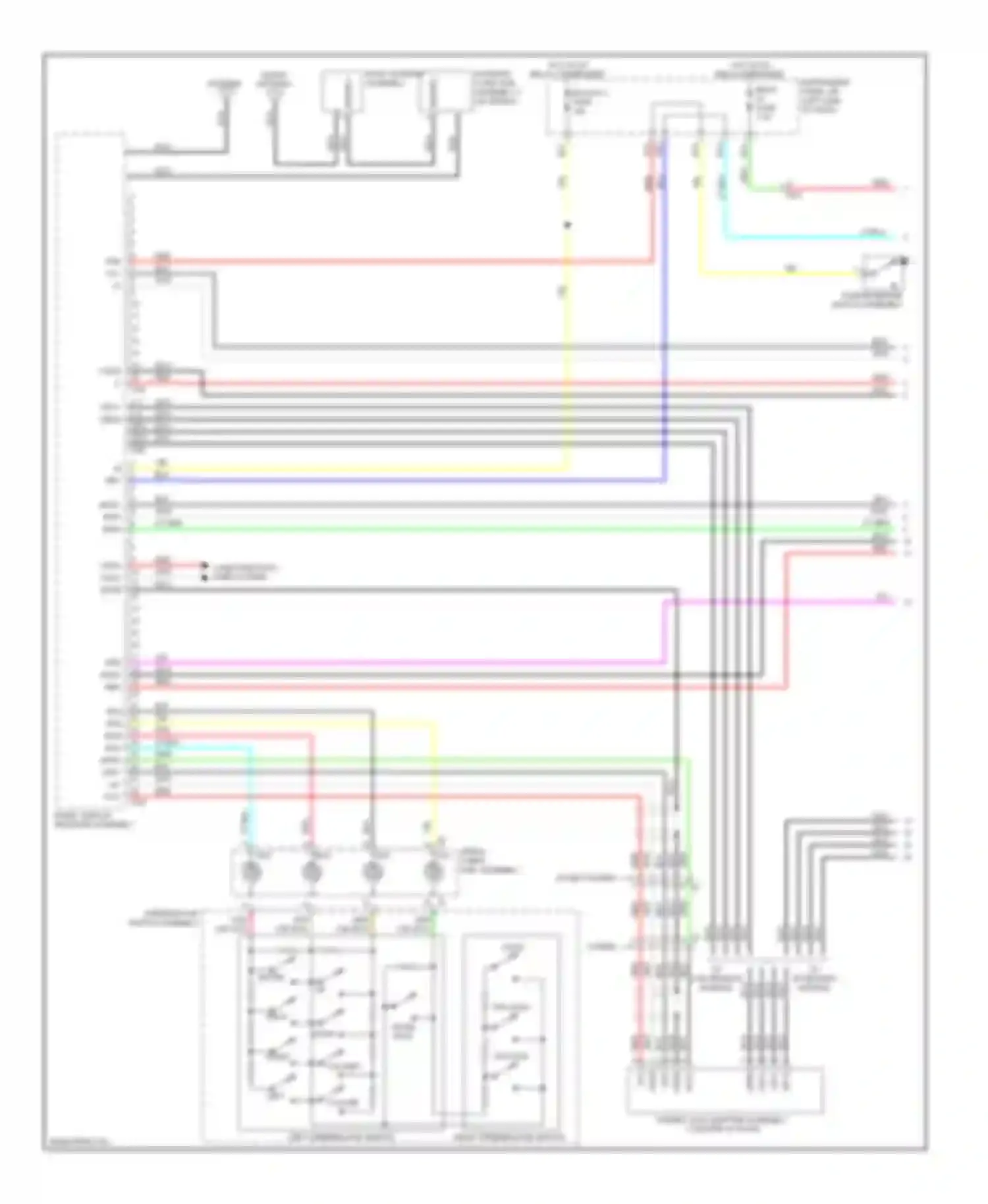 Camry Toyota XV50 (2011-2014): 6-speaker system circuit, with display (1 of 4)