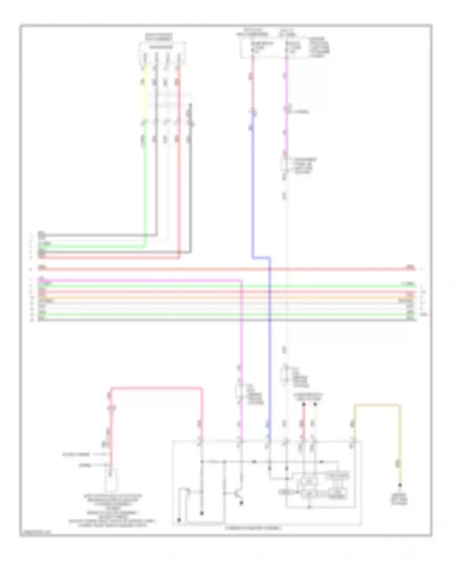 Camry Toyota XV50 (2011-2014): 6-speaker system circuit, with display (3 of 4)