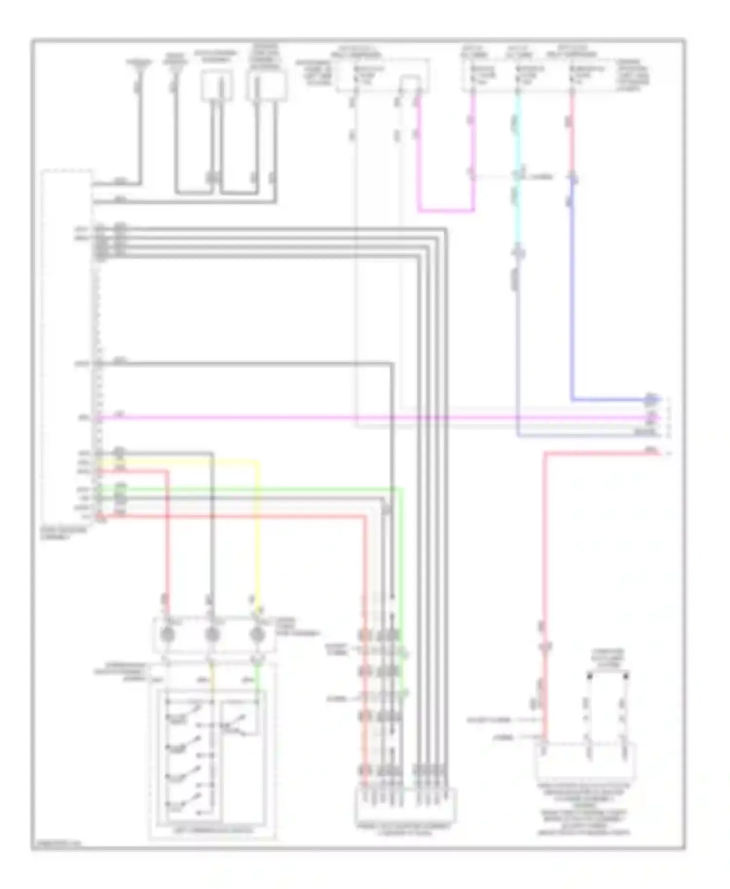 Camry Toyota XV50 (2011-2014): 6-speaker system circuit, without display (1 of 2)