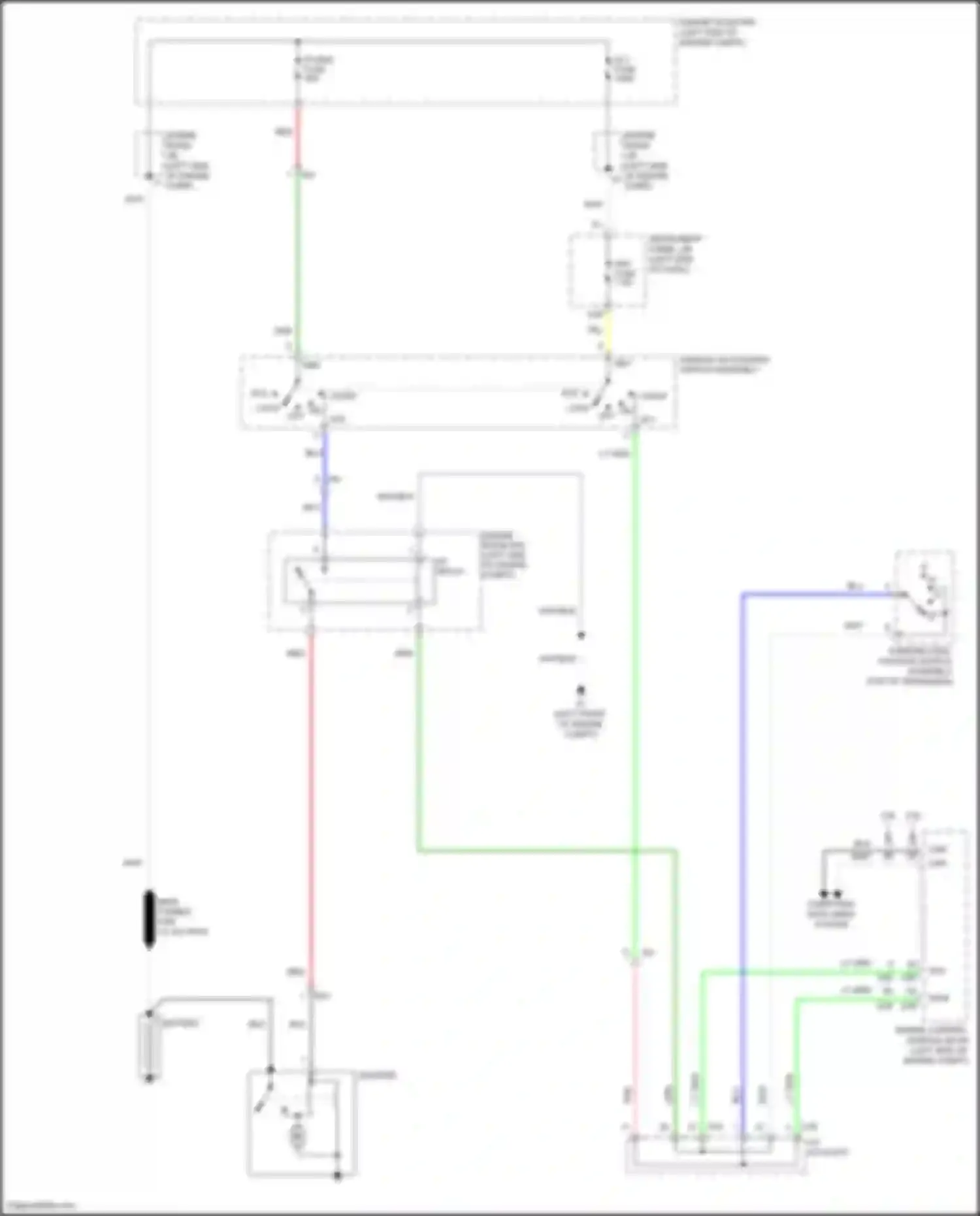 Camry Toyota XV50 (2011-2014): Starting circuit, w/o smart key system