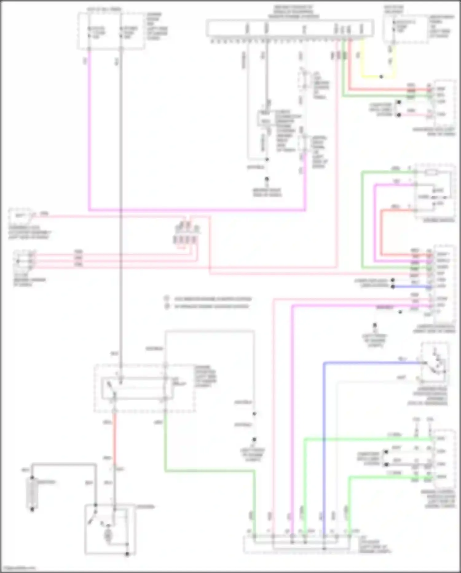 Camry Toyota XV50 (2011-2014): Starting circuit, w/ smart key system