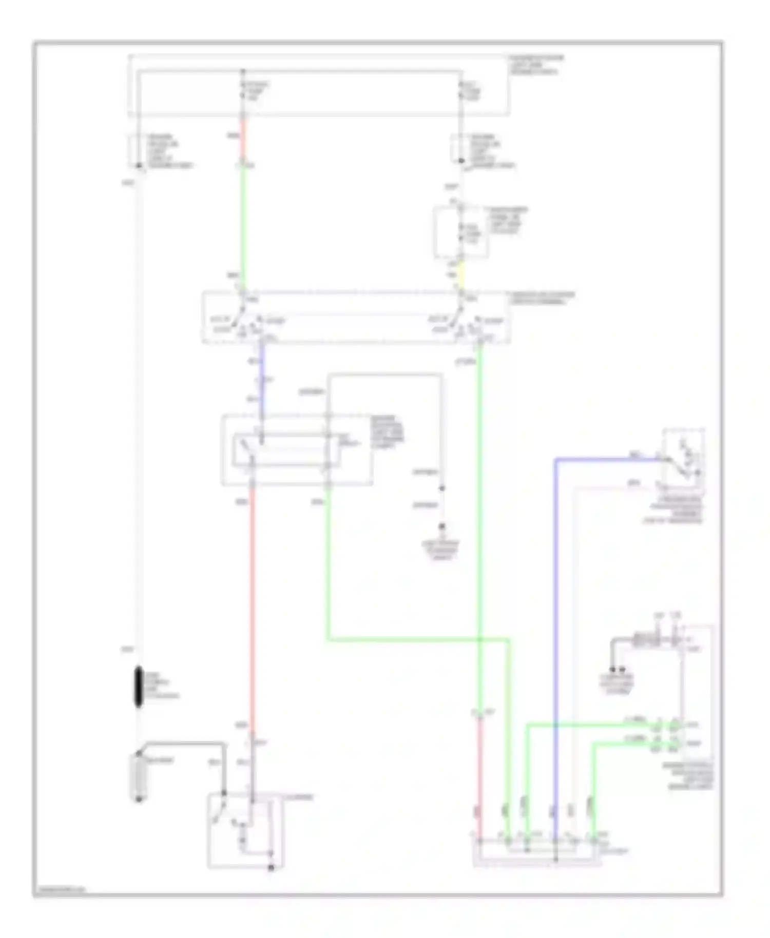 Camry Toyota XV50 (2011-2014): Starting circuit, without smart key system