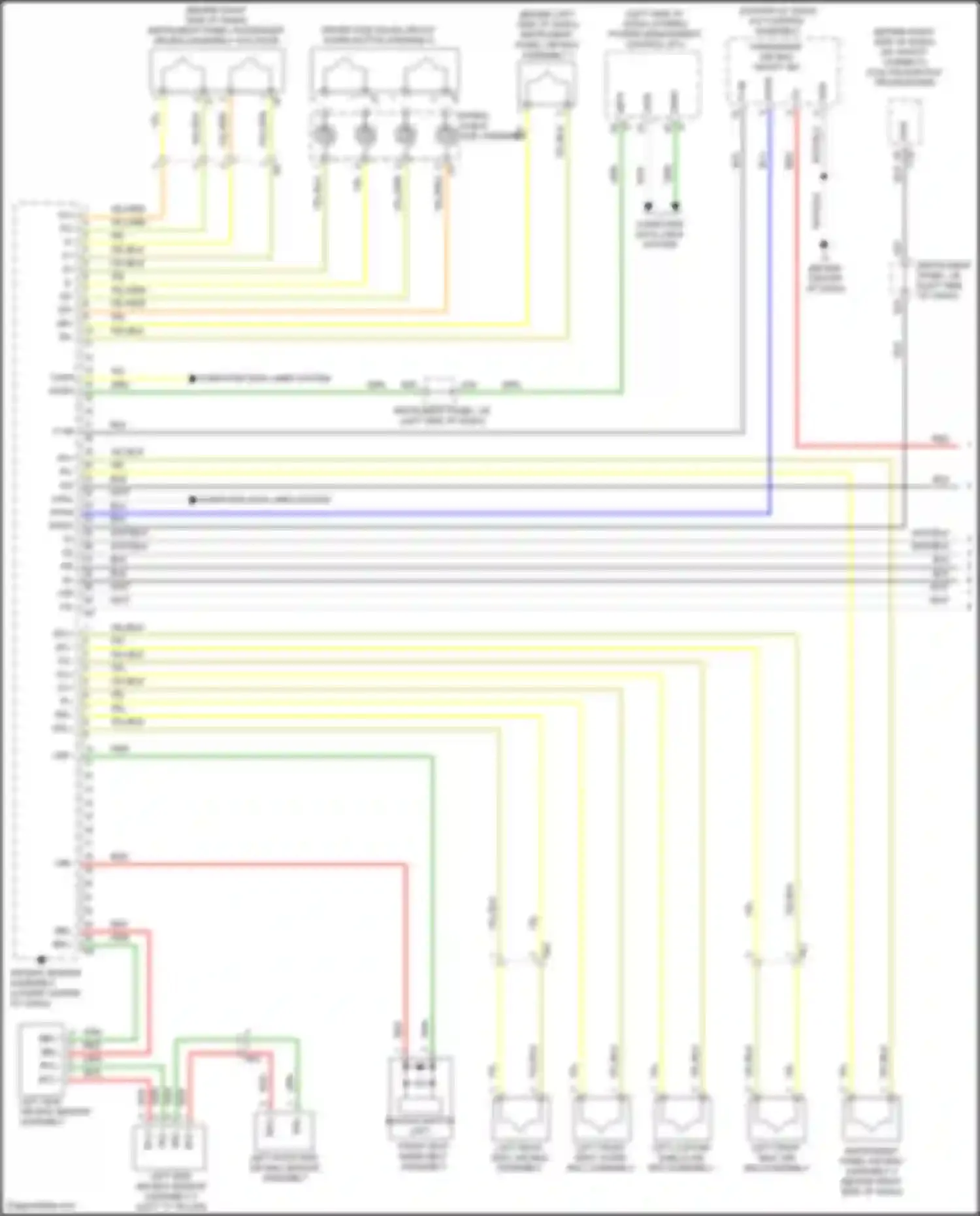 Camry Toyota XV50 (2011-2014): Supplemental restraints circuit, w/ built-in type yaw rate sensor (1 of 3)