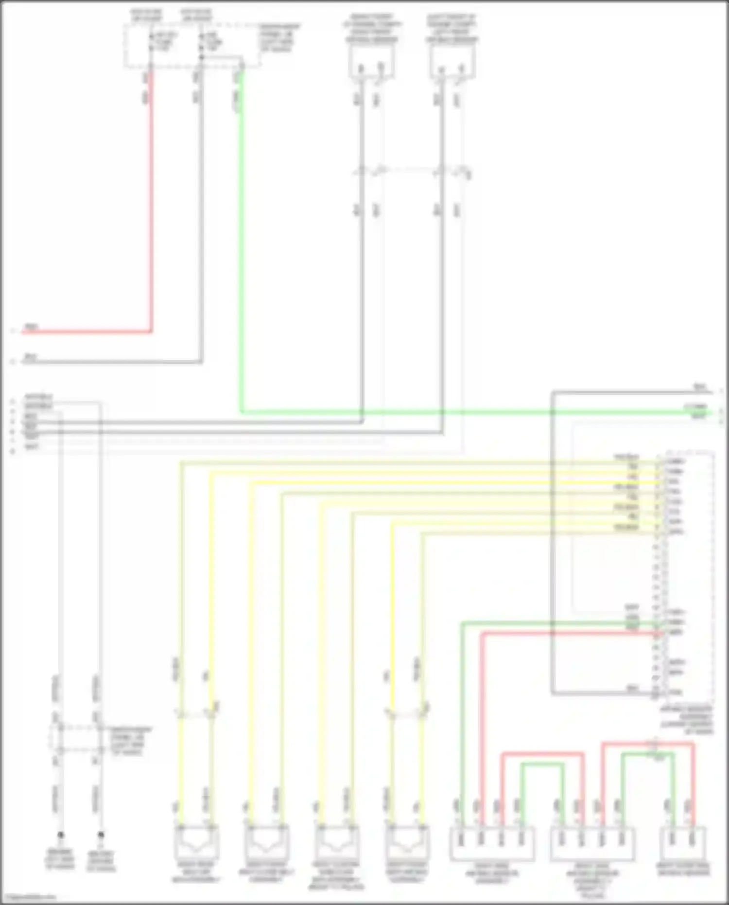 Camry Toyota XV50 (2011-2014): Supplemental restraints circuit, w/ built-in type yaw rate sensor (2 of 3)