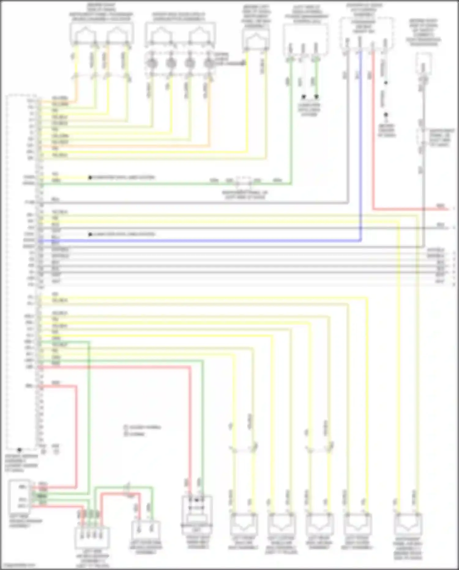 Camry Toyota XV50 (2011-2014): Supplemental restraints circuit, w/ separate type yaw rate sensor (1 of 3)