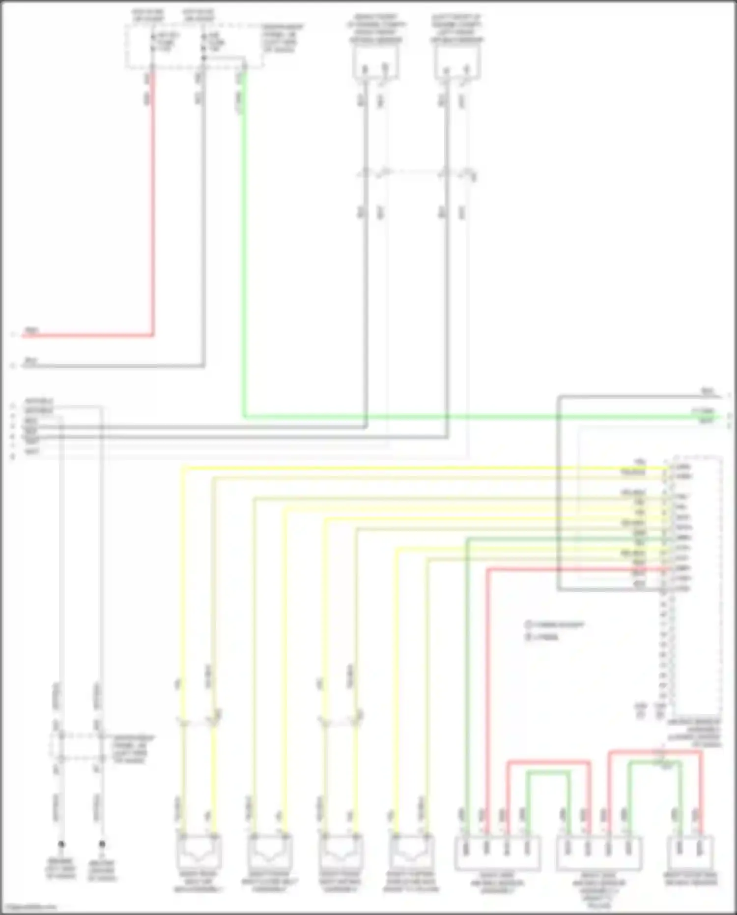 Camry Toyota XV50 (2011-2014): Supplemental restraints circuit, w/ separate type yaw rate sensor (2 of 3)