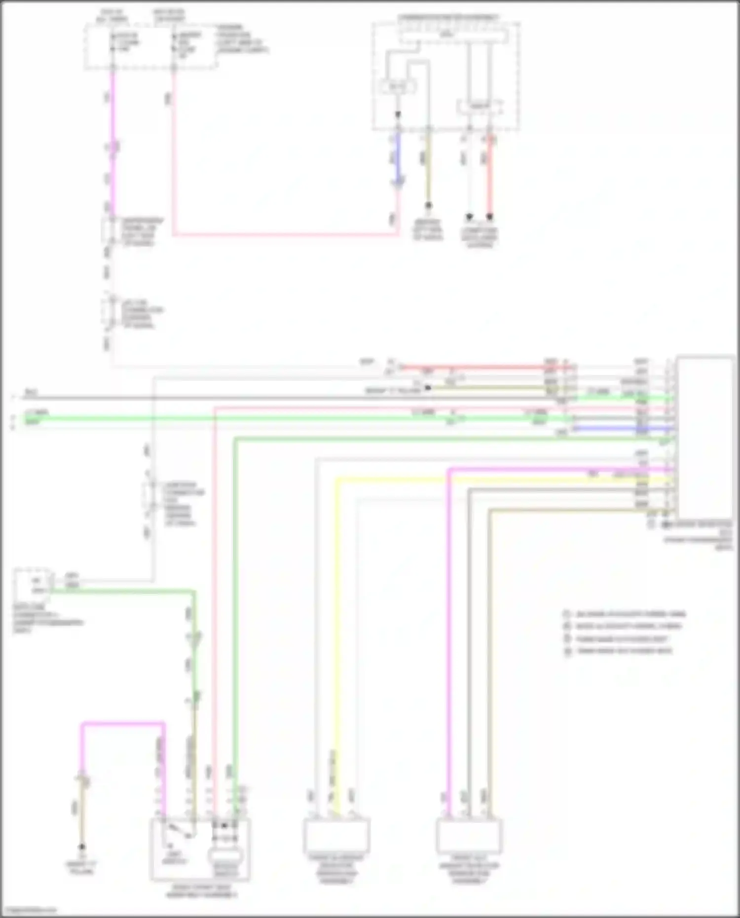 Camry Toyota XV50 (2011-2014): Supplemental restraints circuit, w/ separate type yaw rate sensor (3 of 3)