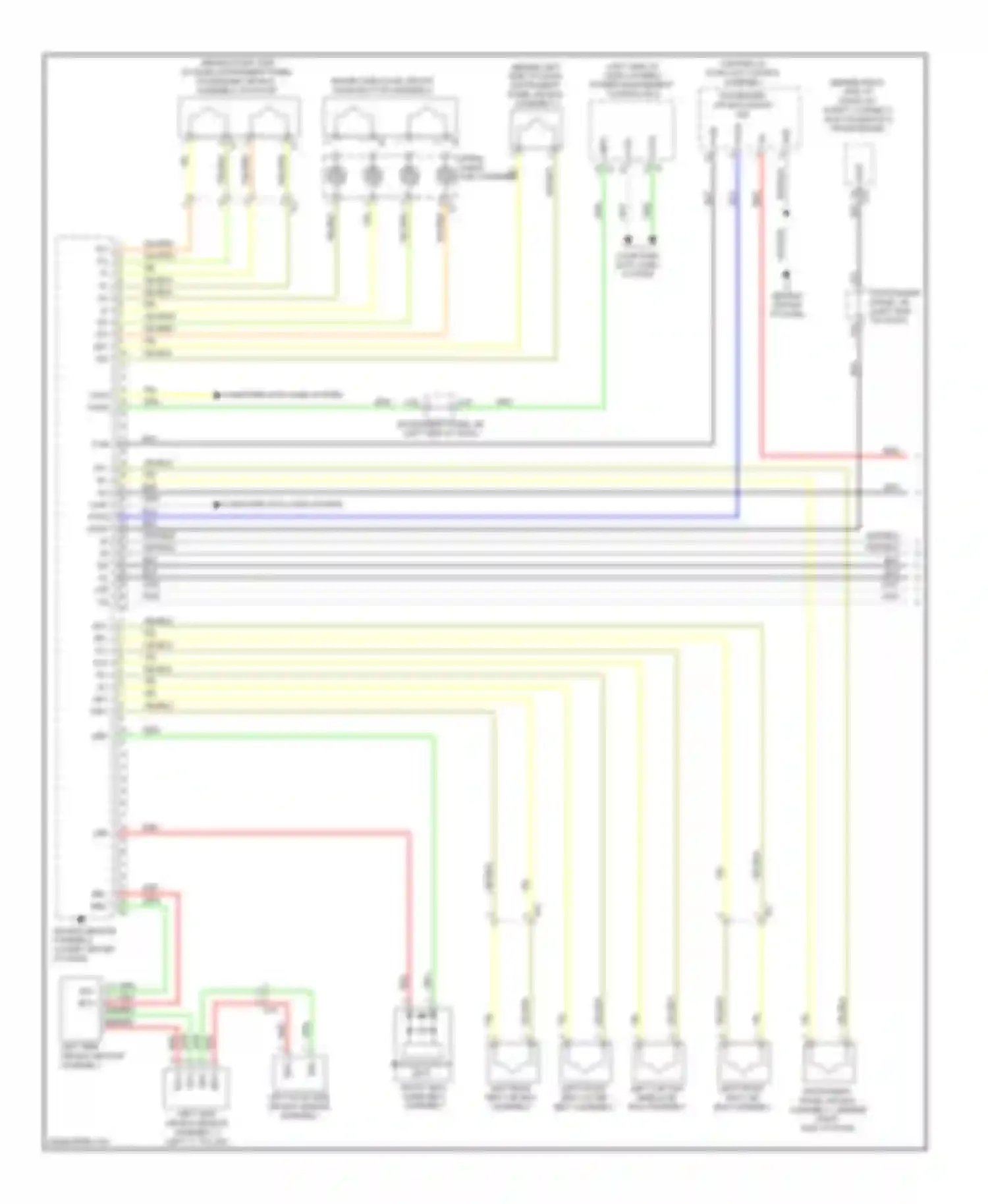 Camry Toyota XV50 (2011-2014): Supplemental restraints circuit, with built-in type yaw rate sensor (1 of 3)