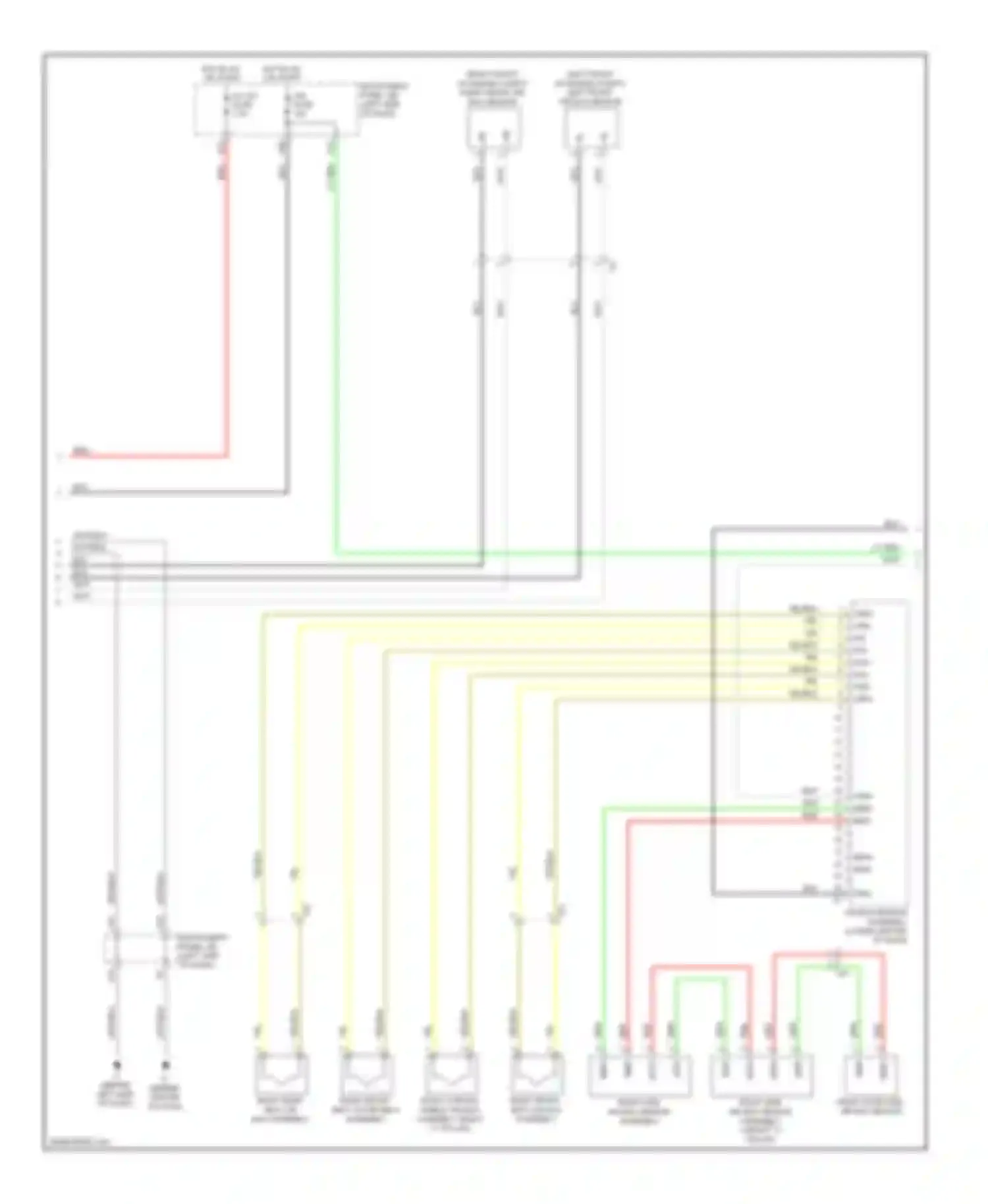 Camry Toyota XV50 (2011-2014): Supplemental restraints circuit, with built-in type yaw rate sensor (2 of 3)