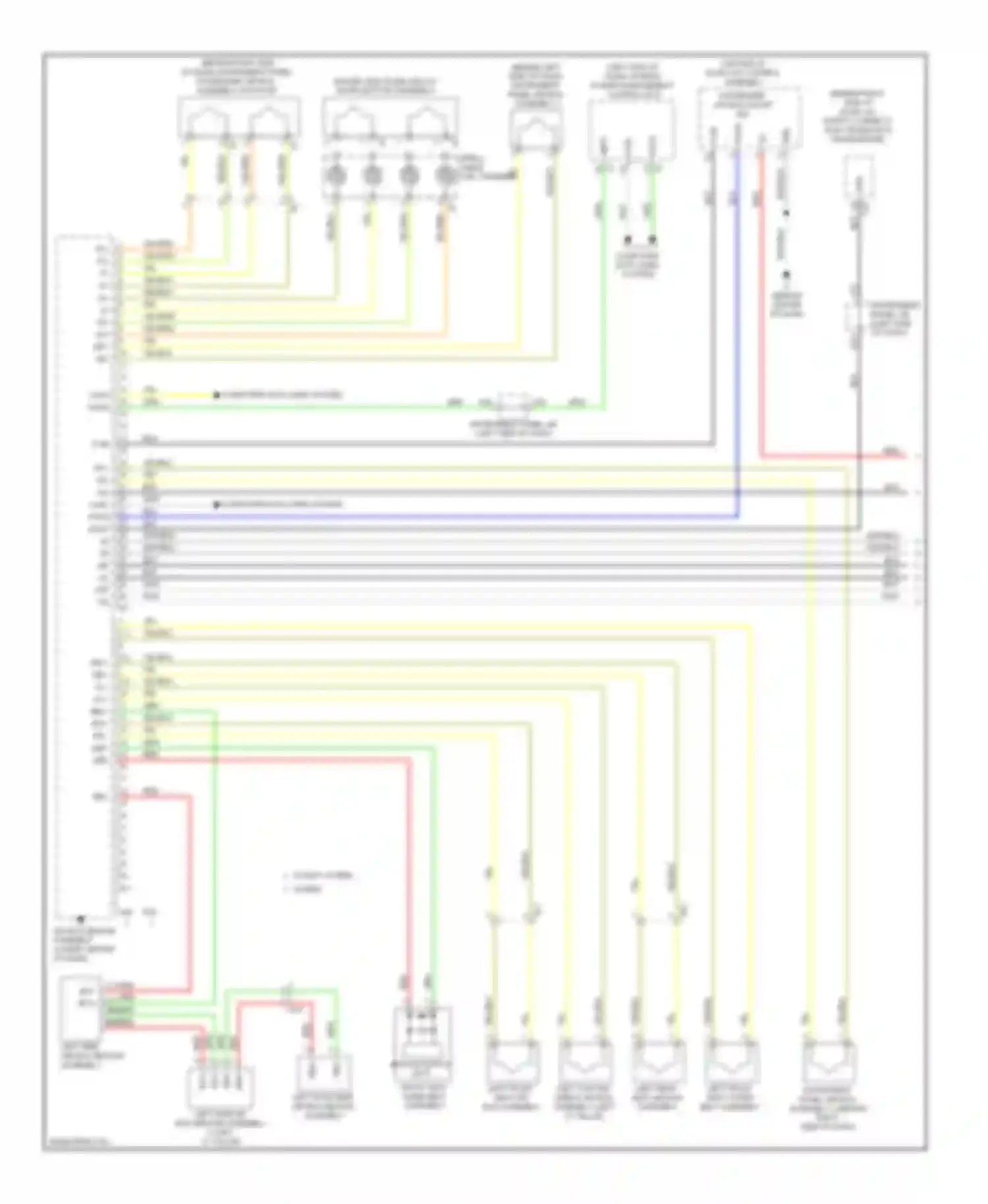 Camry Toyota XV50 (2011-2014): Supplemental restraints circuit, with separate type yaw rate sensor (1 of 3)
