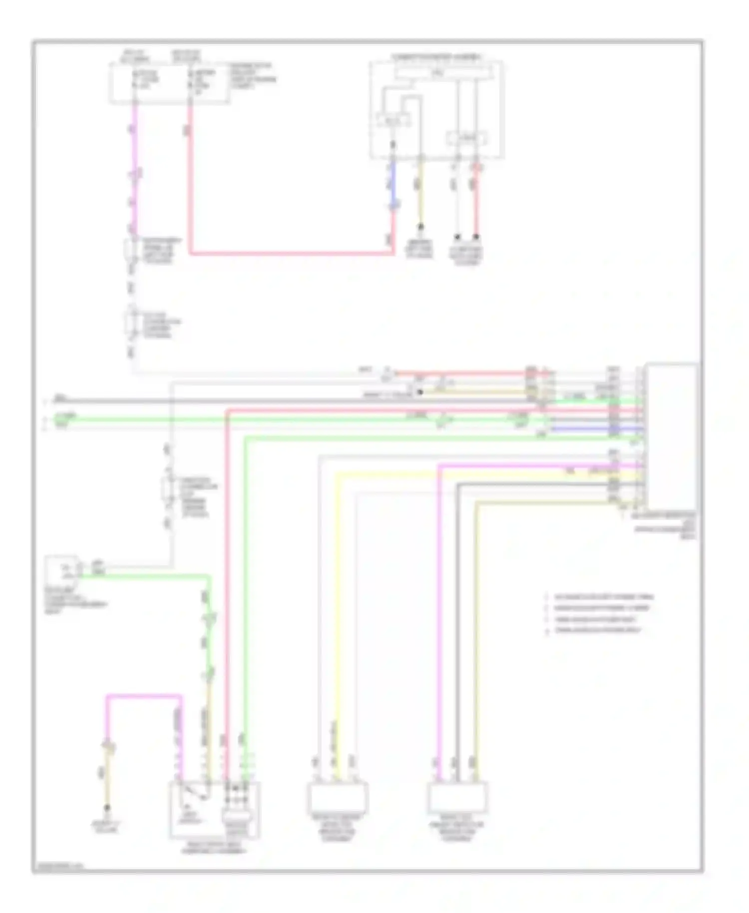 Camry Toyota XV50 (2011-2014): Supplemental restraints circuit, with separate type yaw rate sensor (3 of 3)