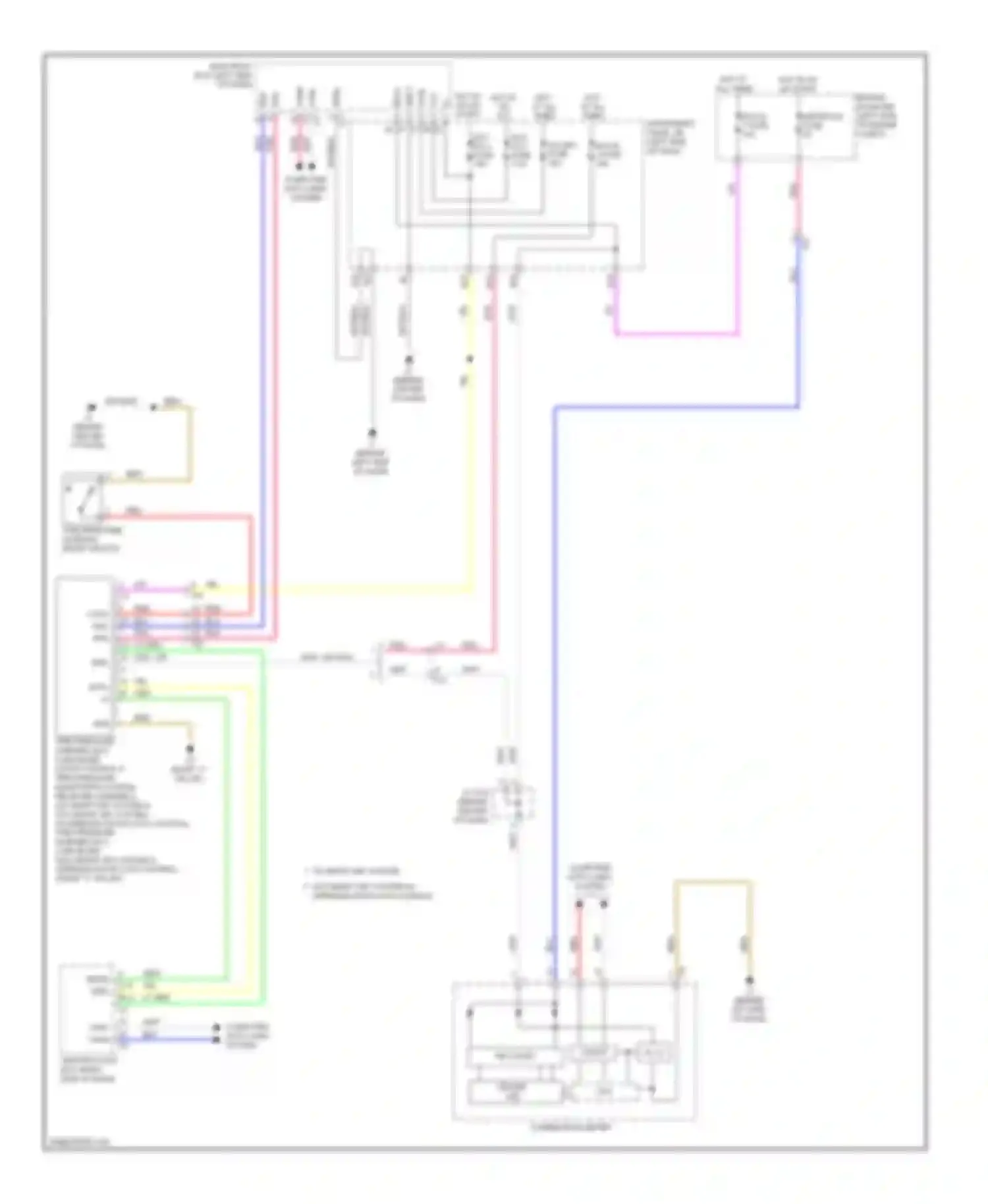 Camry Toyota XV50 (2011-2014): Tire pressure monitoring circuit, except hybrid