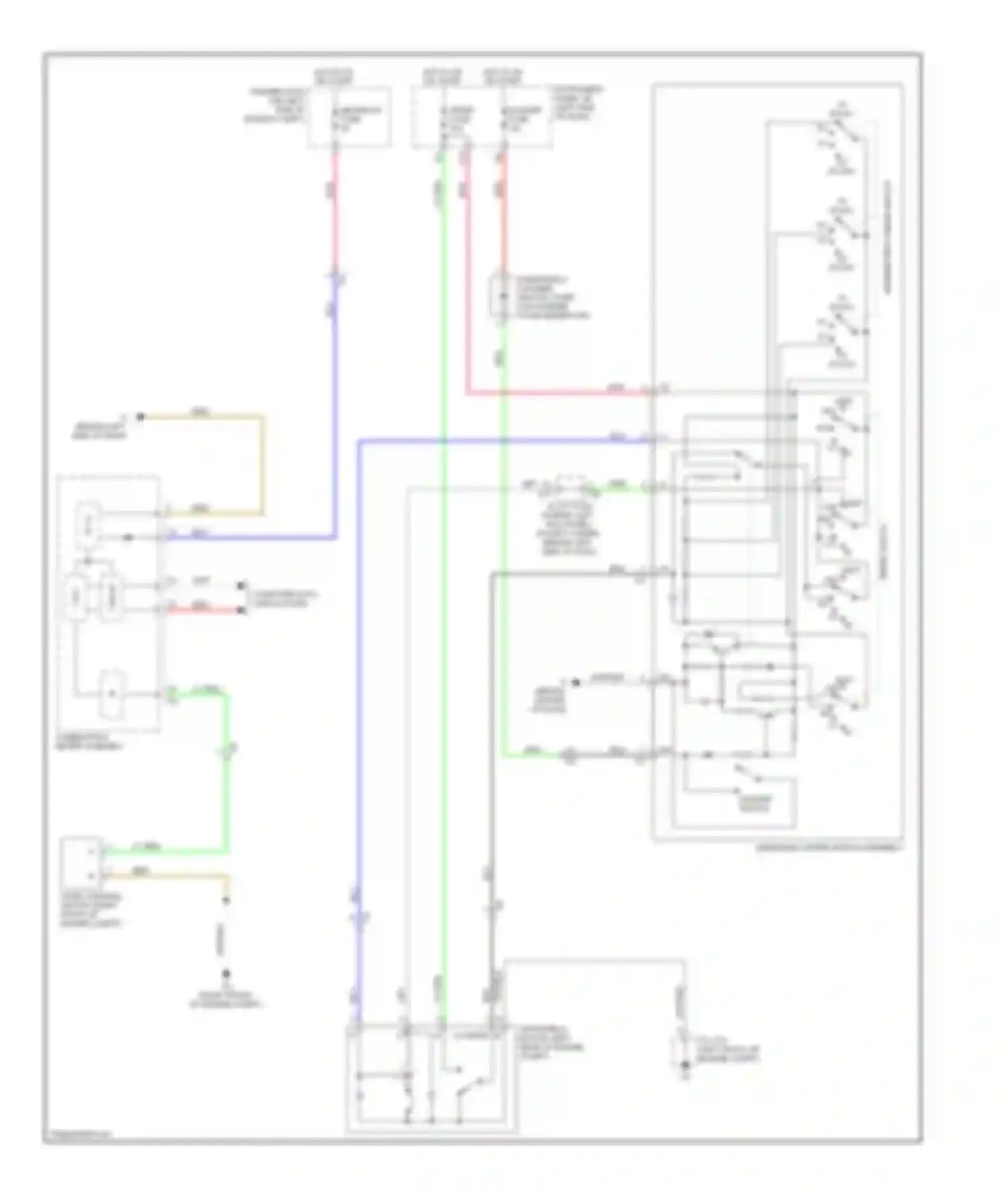 Camry Toyota XV50 (2011-2014): Wiper/washer circuit