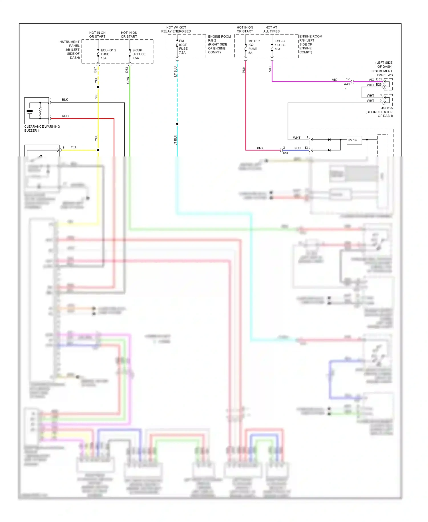 Wiring diagram compt) for Toyota Camry XV50 (2011-2014) (4 of 4)