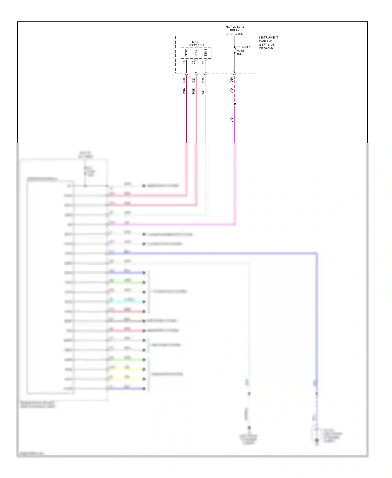 Wiring diagram compt) for Toyota Camry XV50 (2011-2014) (2 of 4)