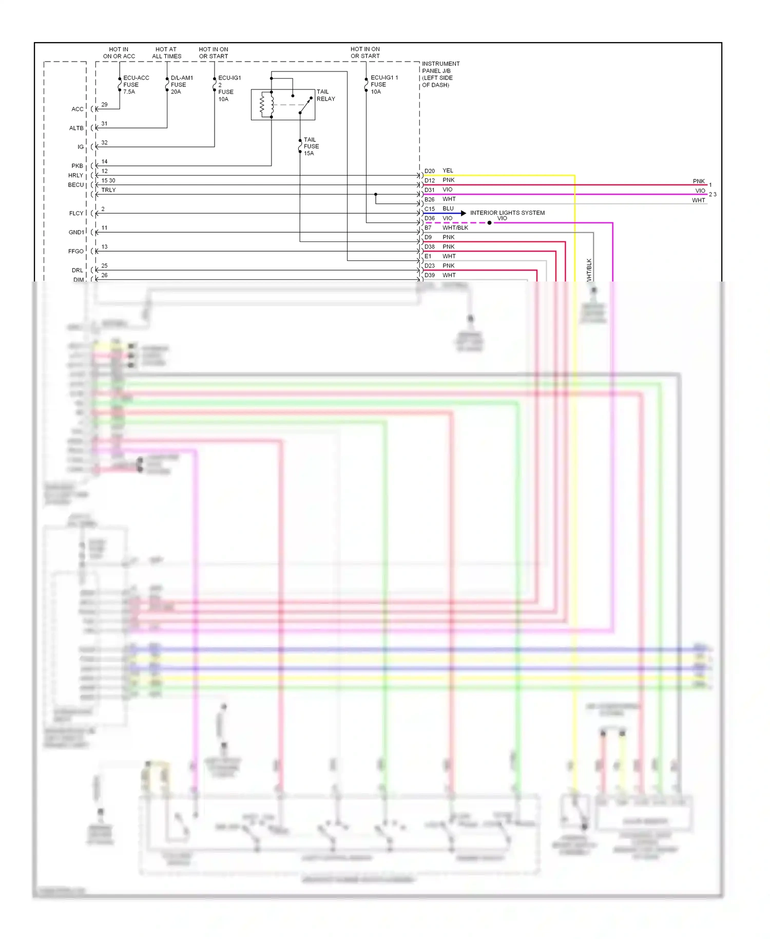 Wiring diagram computer data lines pnk system for Toyota Camry XV50 (2011-2014) (1 of 2)