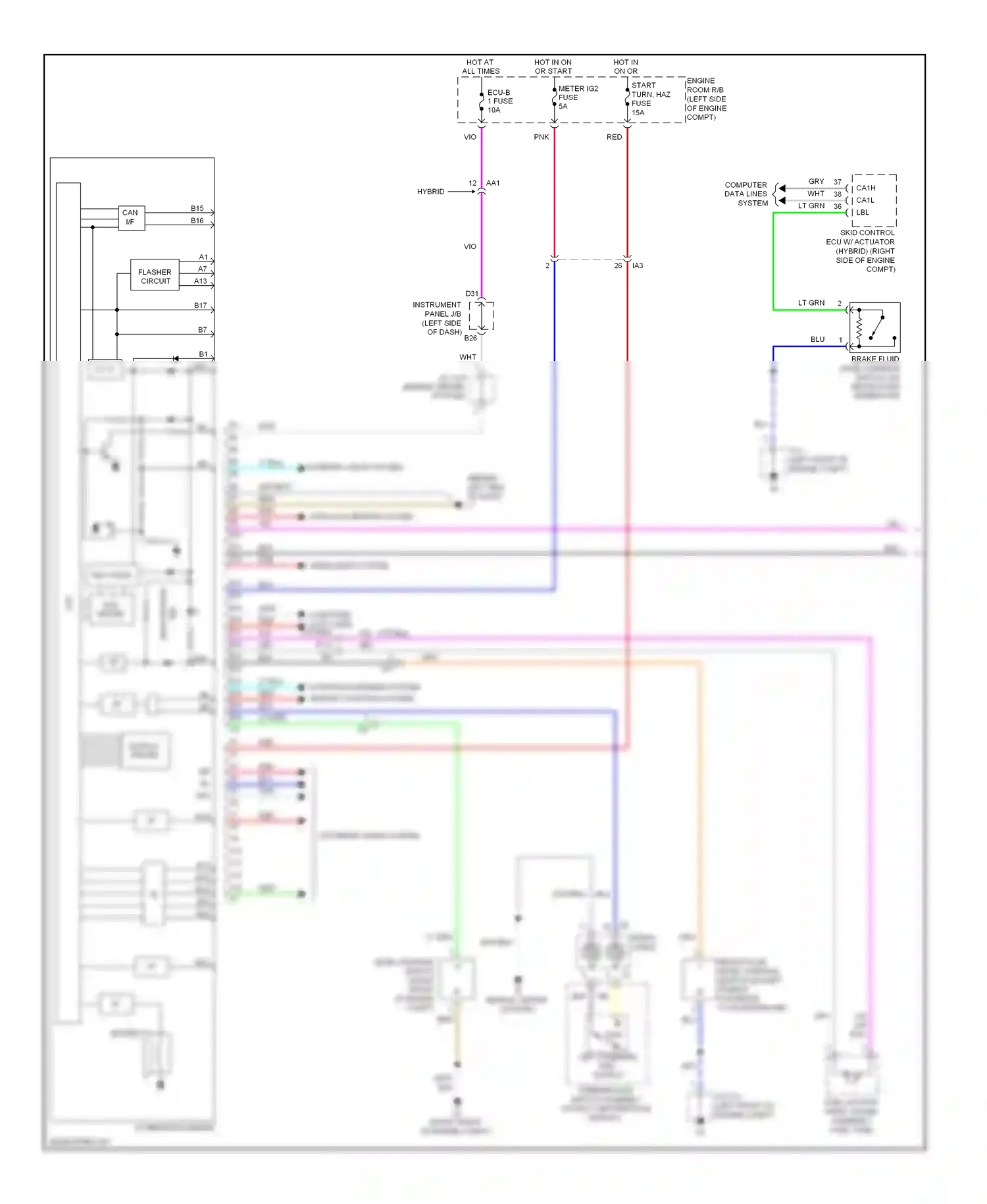 Wiring diagram computer data lines system 14 13 for Toyota Camry XV50 (2011-2014) (1 of 1)