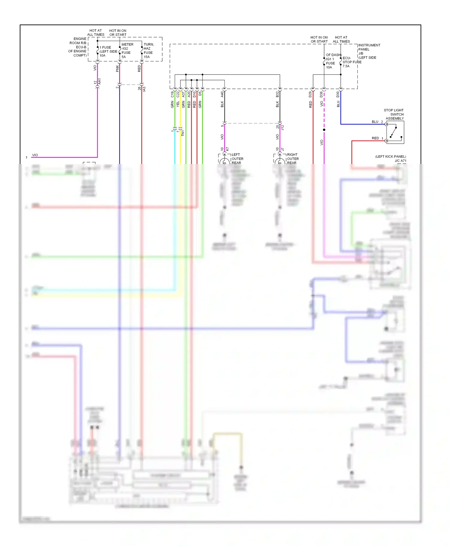 Wiring diagram computer data lines system for Toyota Camry XV50 (2011-2014) (48 of 126)