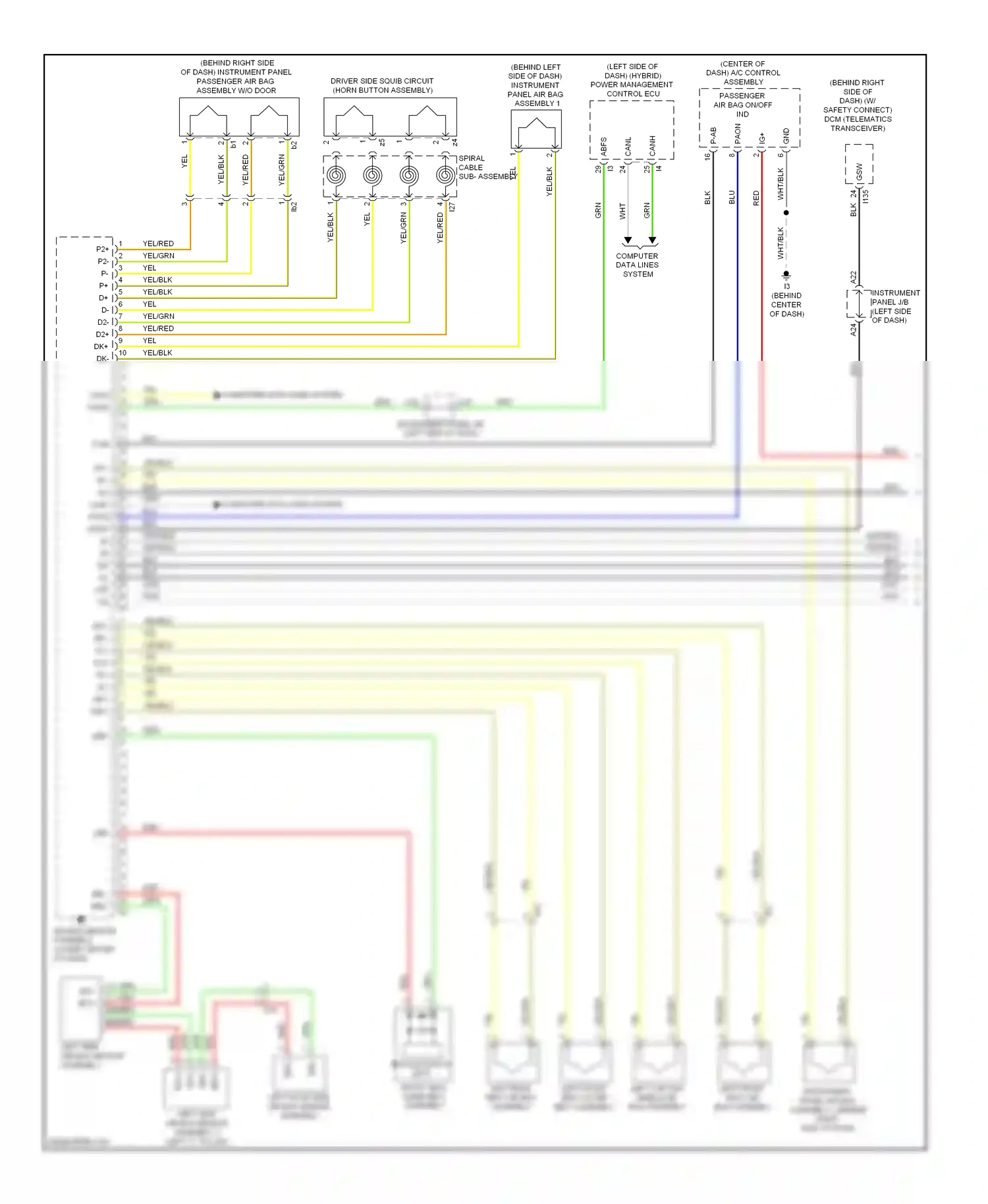 Wiring diagram computer data lines system for Toyota Camry XV50 (2011-2014) (123 of 126)