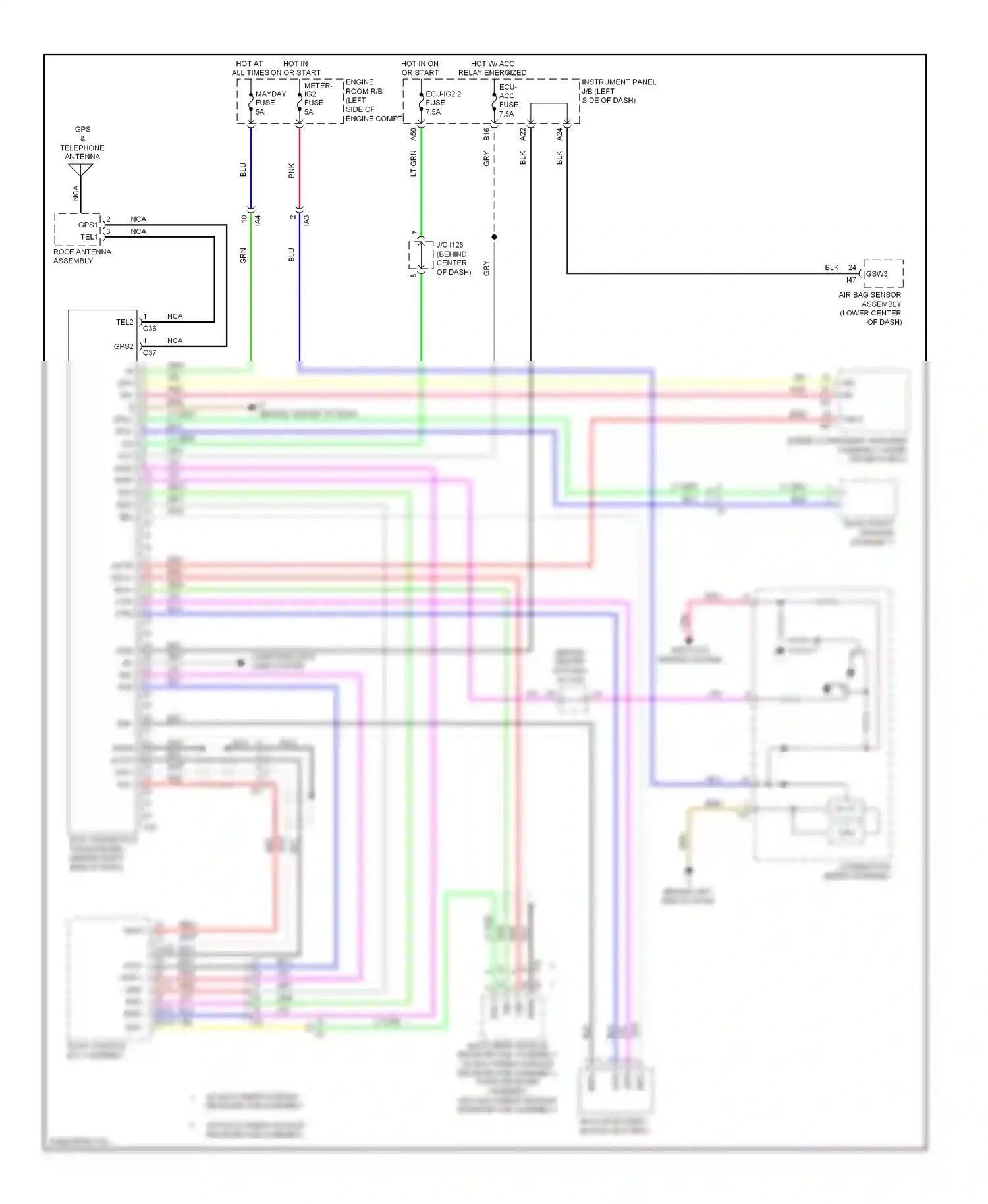 Wiring diagram computer data lines system for Toyota Camry XV50 (2011-2014) (30 of 126)