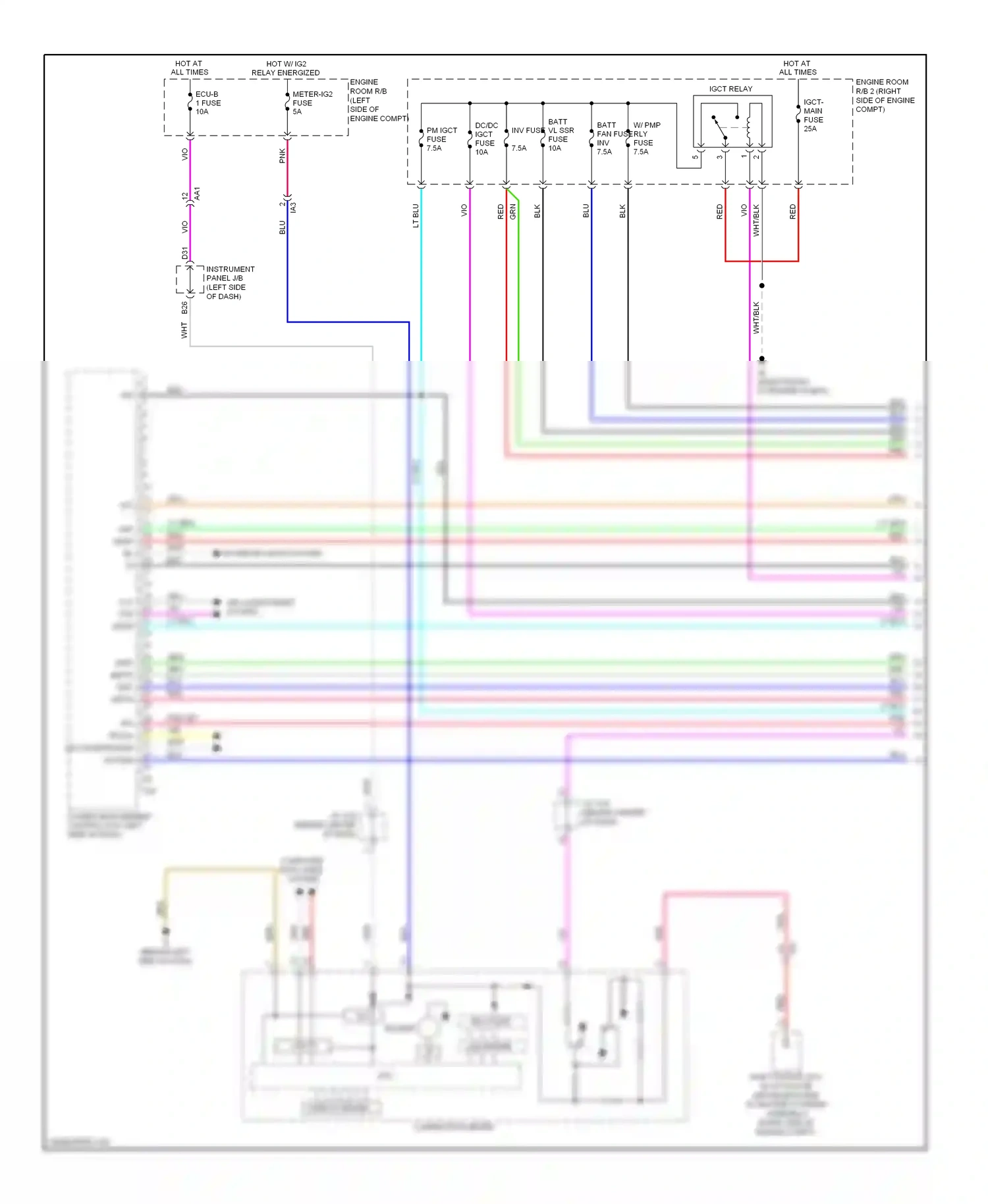 Wiring diagram computer data lines system for Toyota Camry XV50 (2011-2014) (95 of 126)