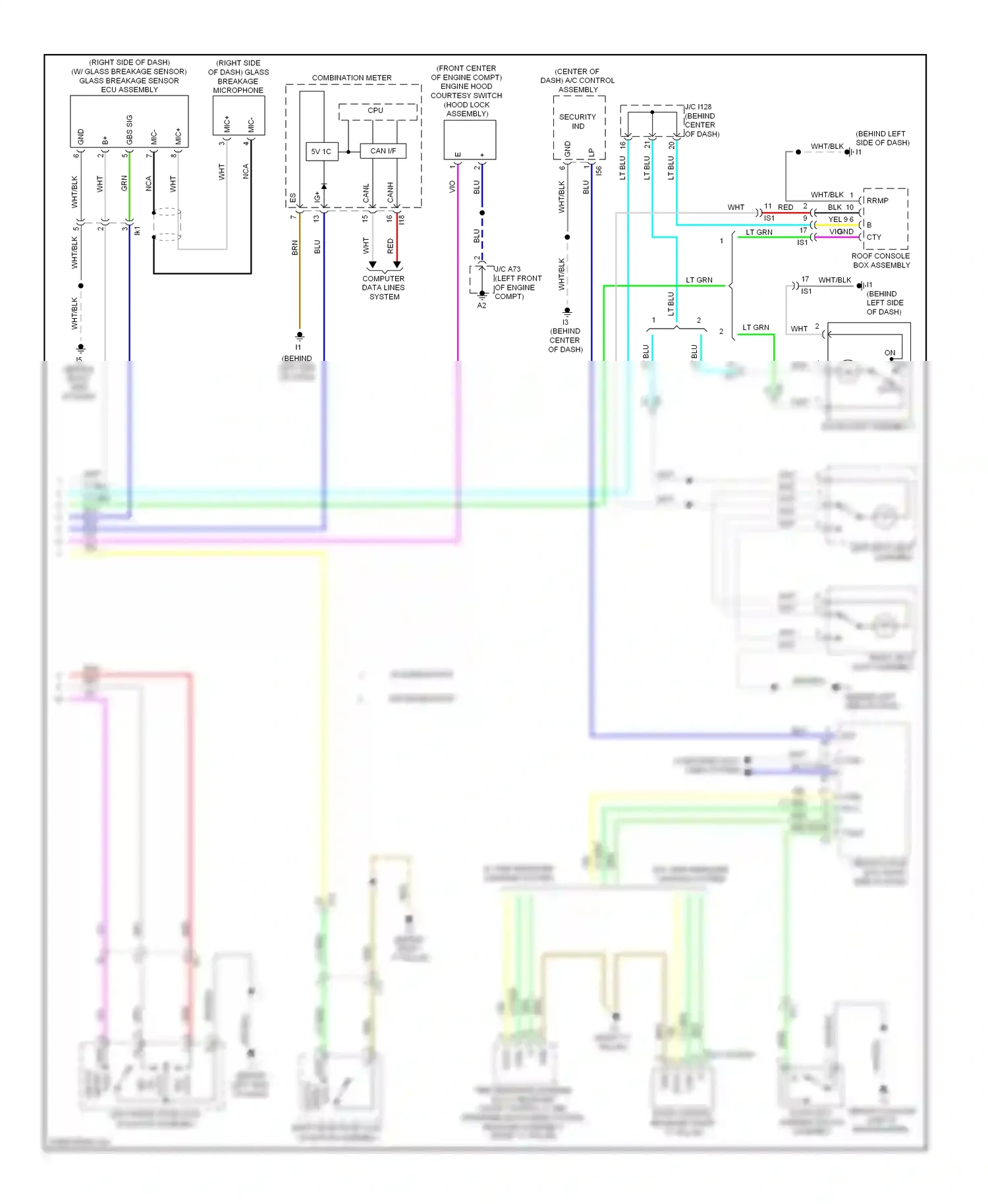 Wiring diagram computer data lines system for Toyota Camry XV50 (2011-2014) (58 of 126)
